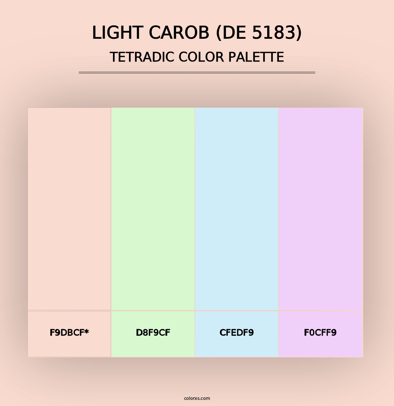 Light Carob (DE 5183) - Tetradic Color Palette