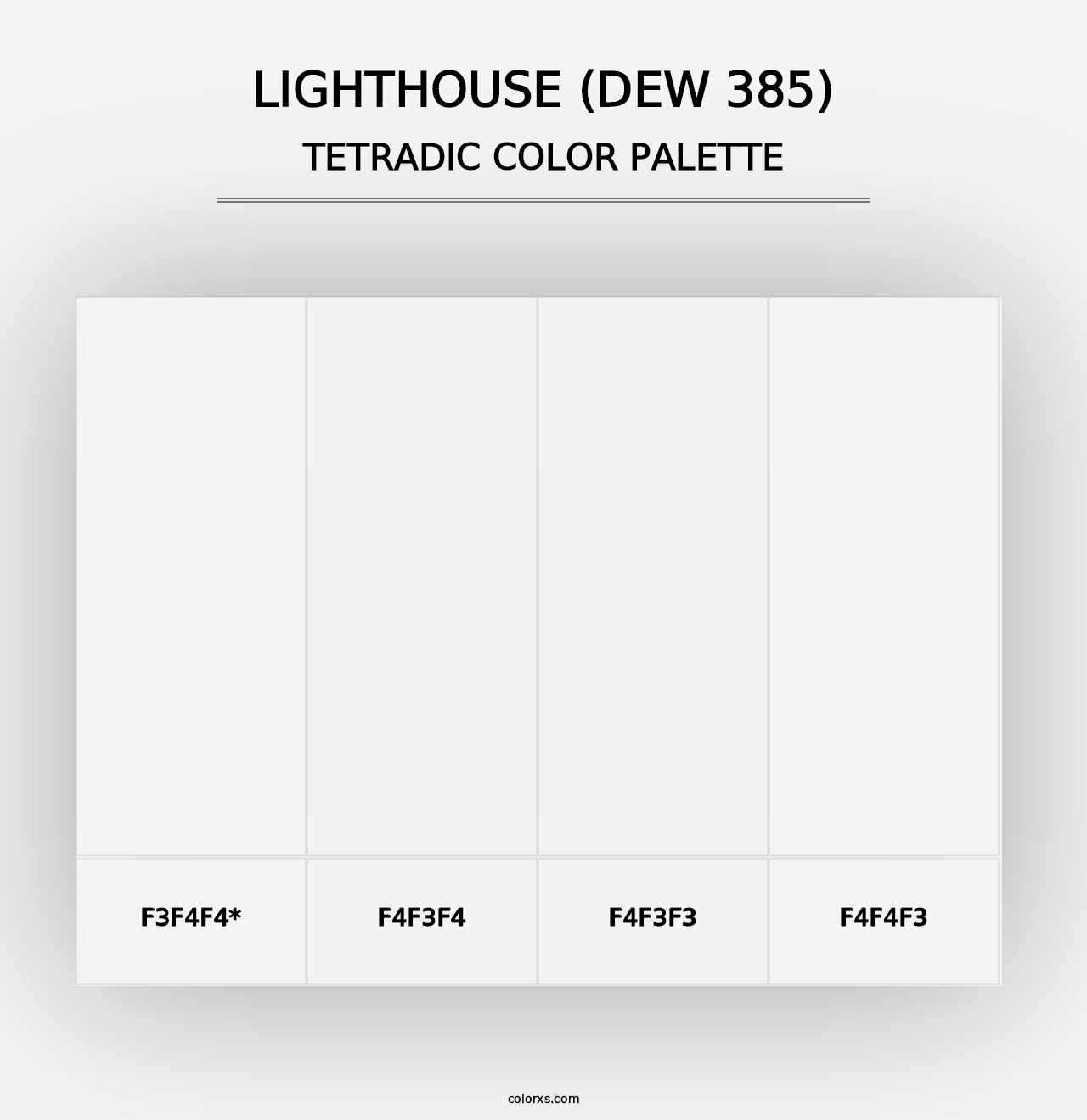 Lighthouse (DEW 385) - Tetradic Color Palette