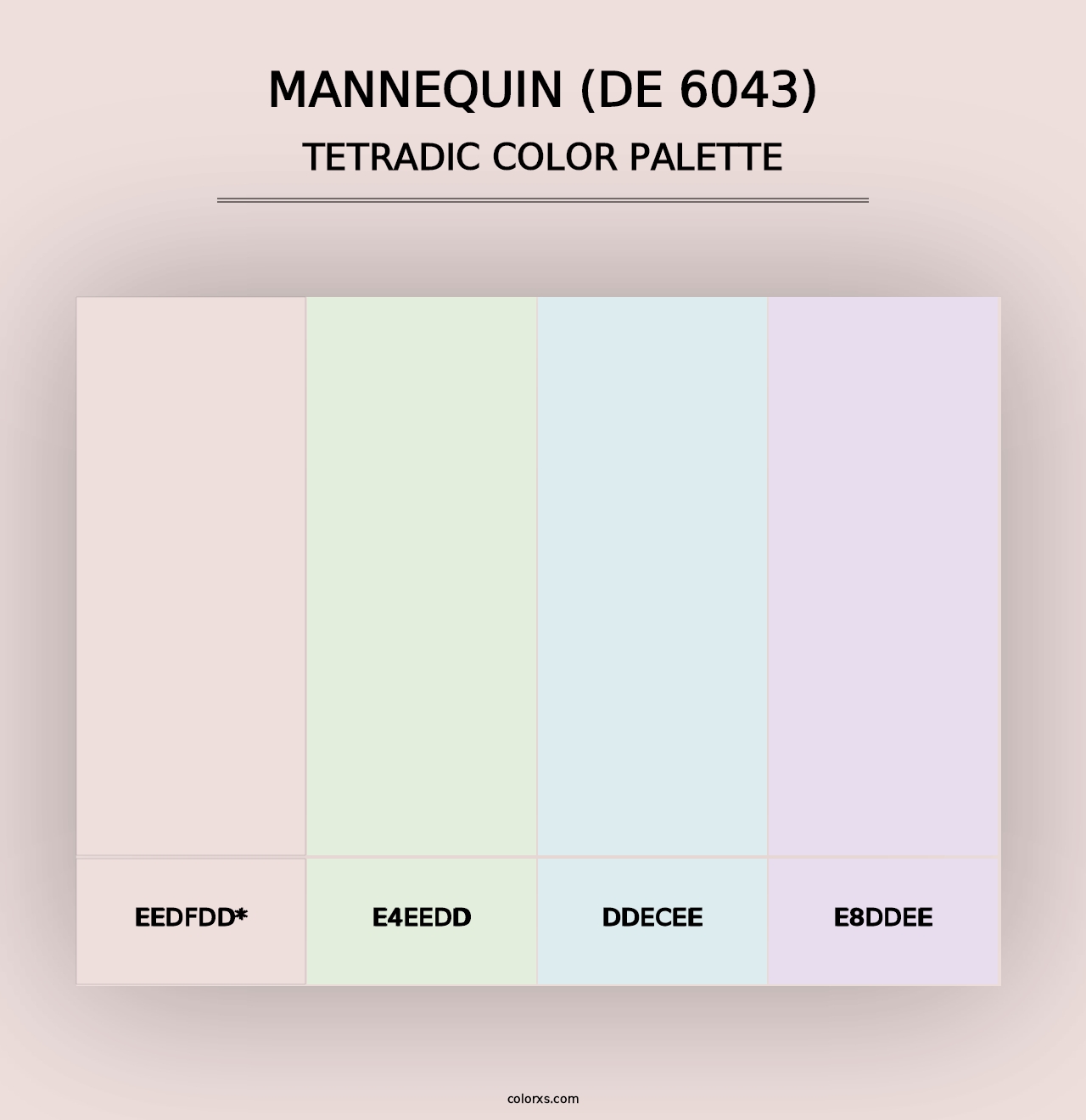 Mannequin (DE 6043) - Tetradic Color Palette