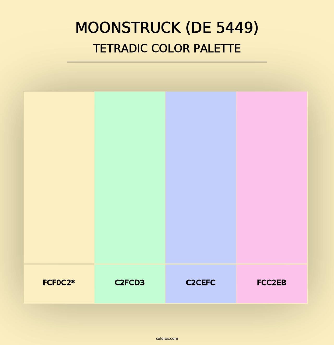 Moonstruck (DE 5449) - Tetradic Color Palette