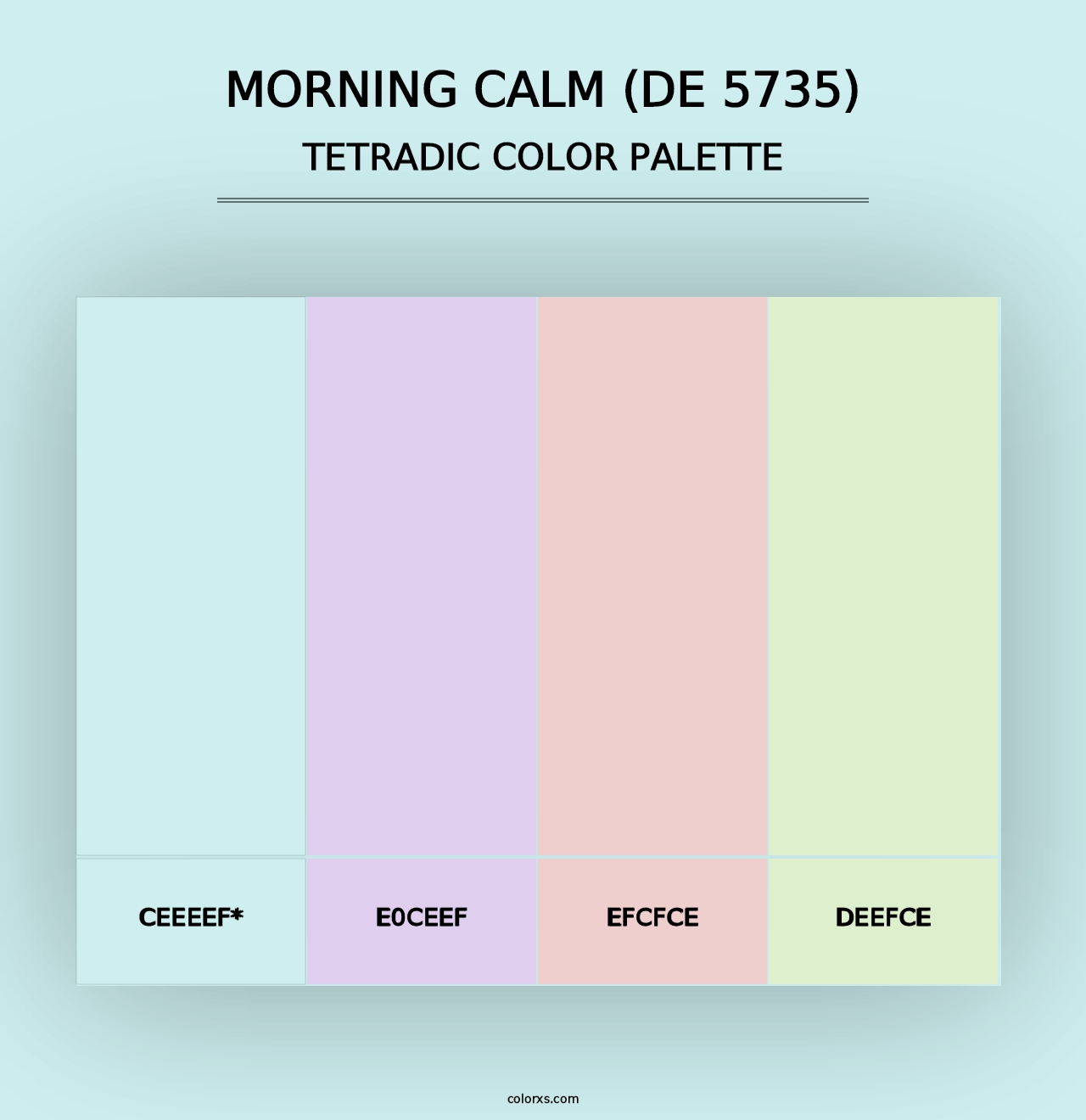 Morning Calm (DE 5735) - Tetradic Color Palette