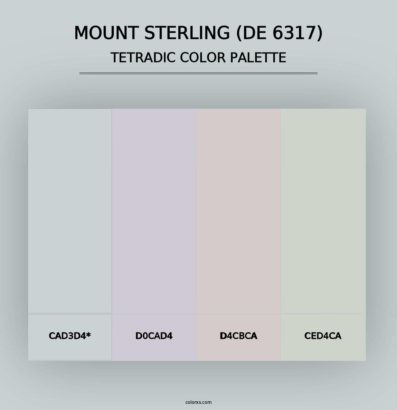 Mount Sterling (DE 6317) - Tetradic Color Palette