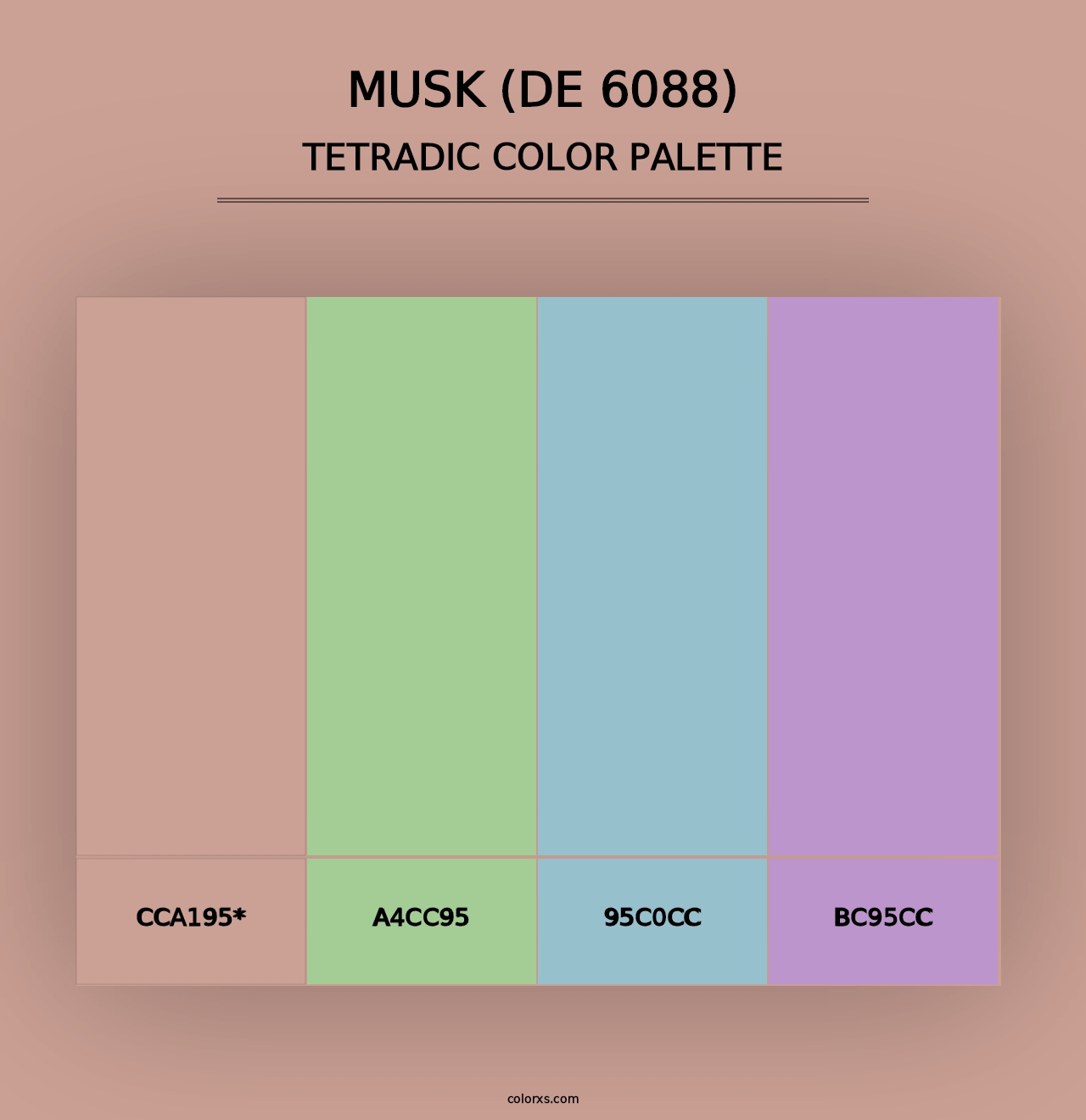 Musk (DE 6088) - Tetradic Color Palette