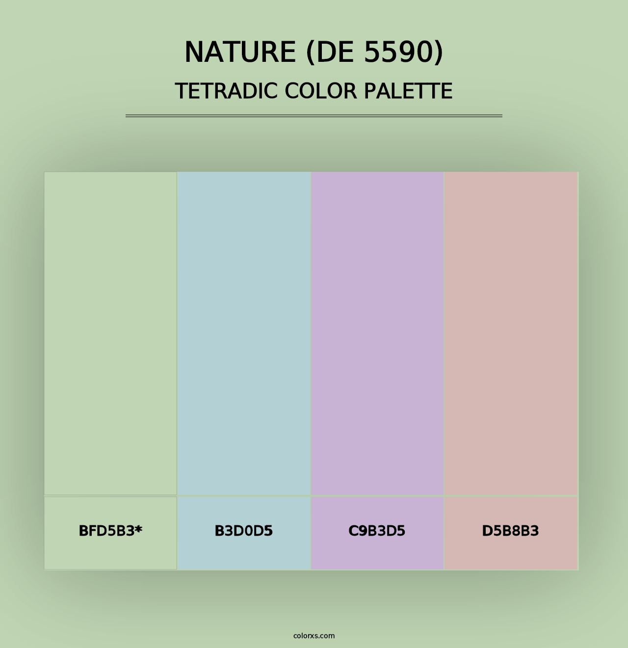 Nature (DE 5590) - Tetradic Color Palette