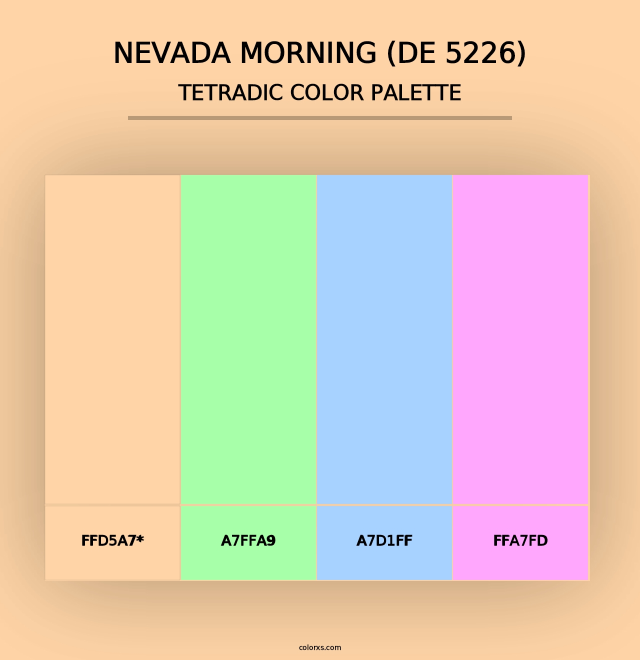 Nevada Morning (DE 5226) - Tetradic Color Palette