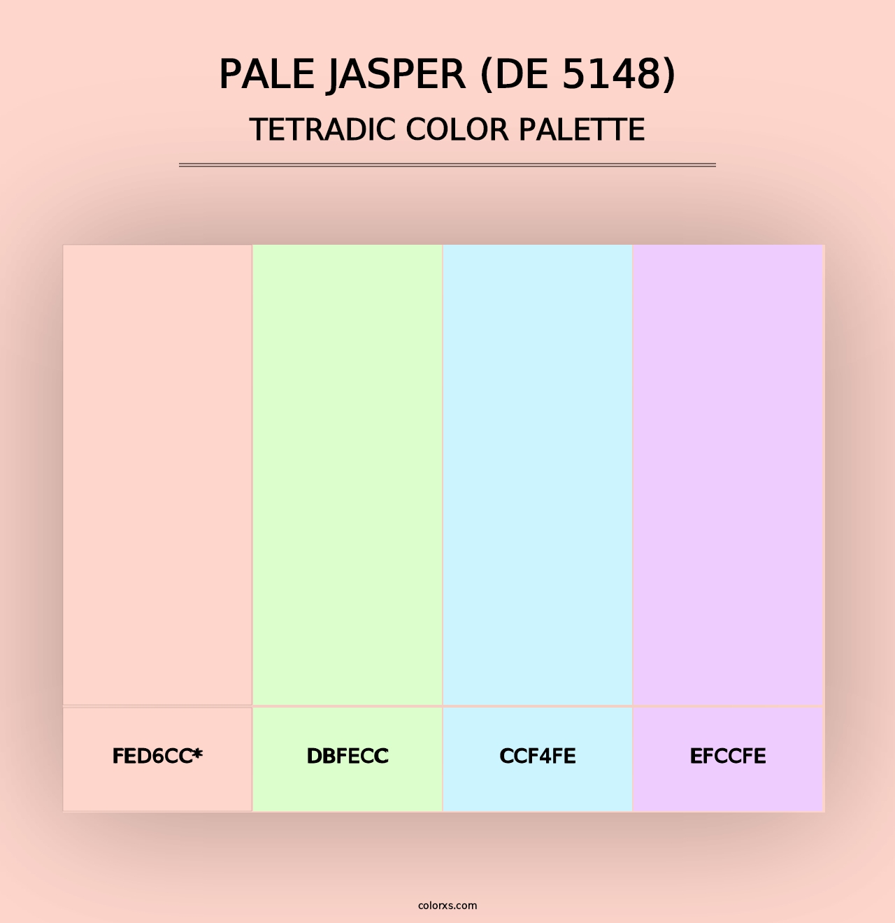 Pale Jasper (DE 5148) - Tetradic Color Palette