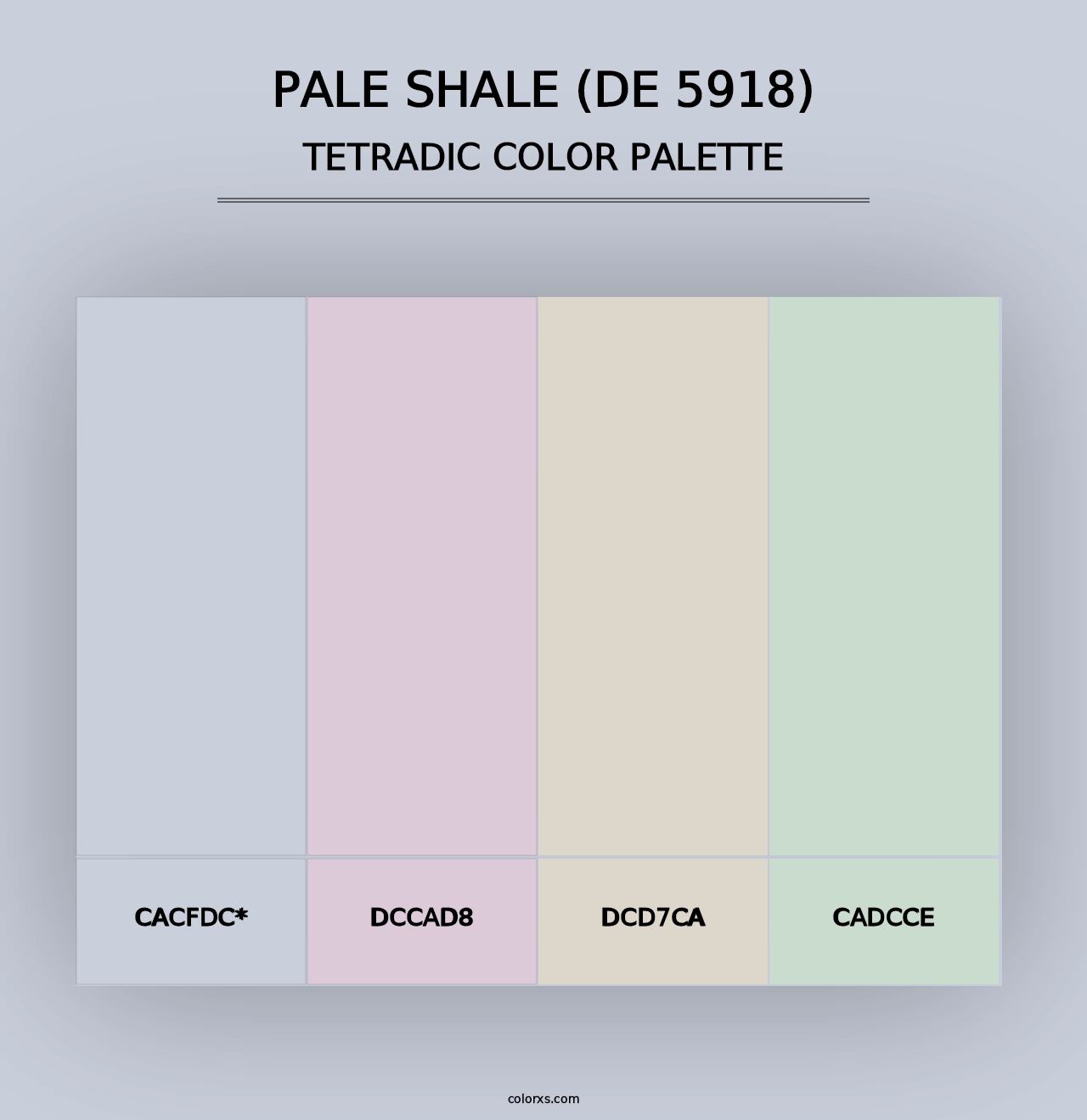 Pale Shale (DE 5918) - Tetradic Color Palette