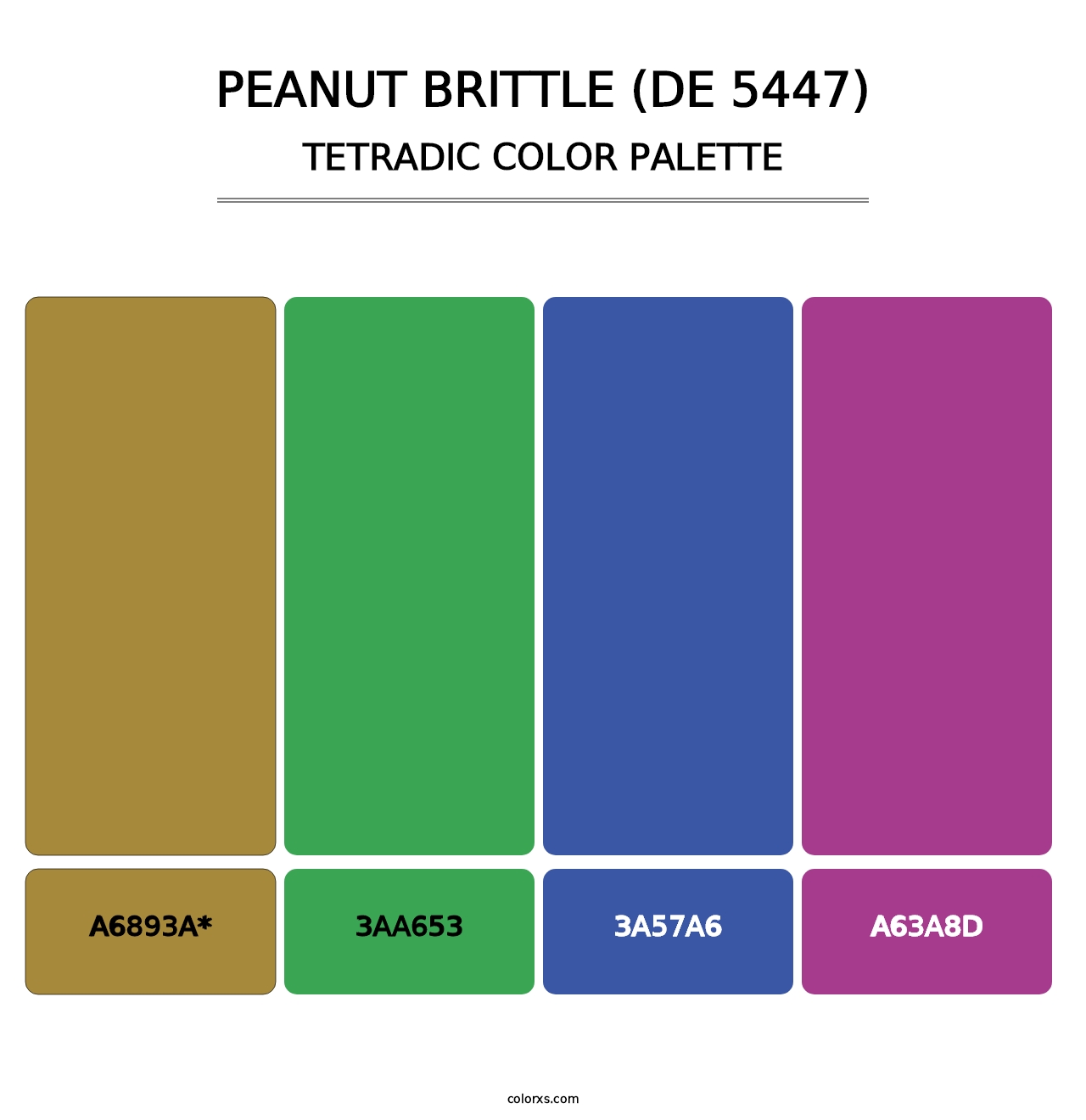 Peanut Brittle (DE 5447) - Tetradic Color Palette