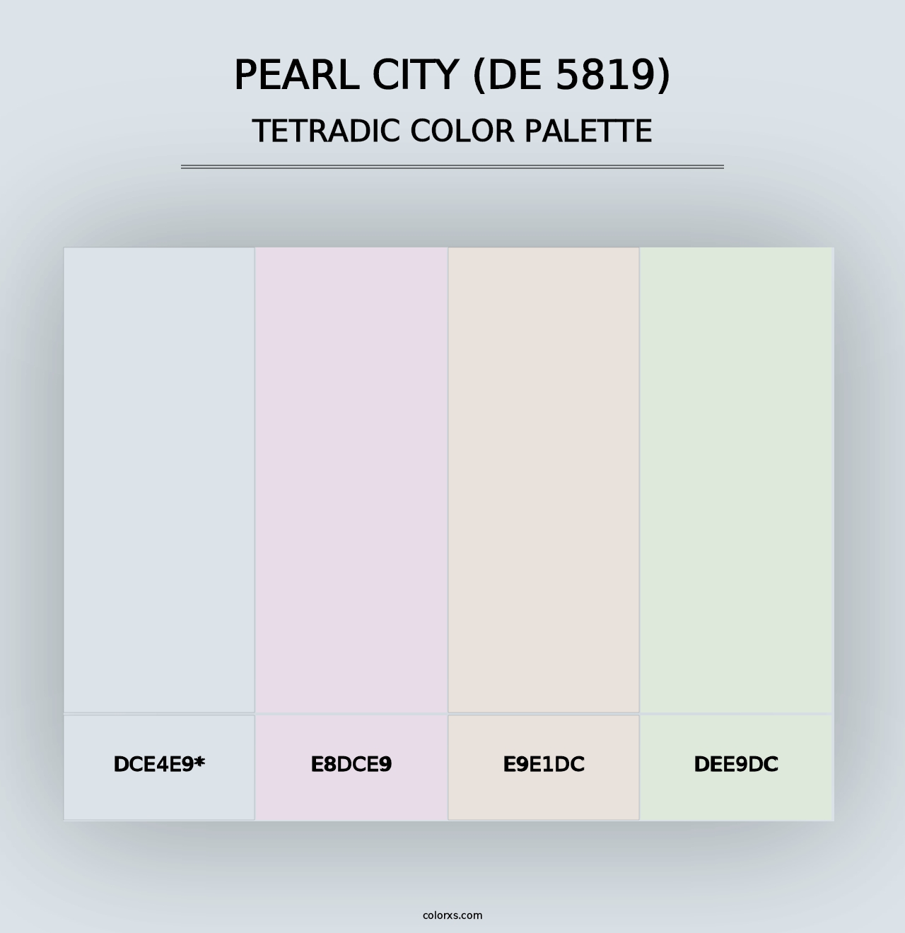 Pearl City (DE 5819) - Tetradic Color Palette