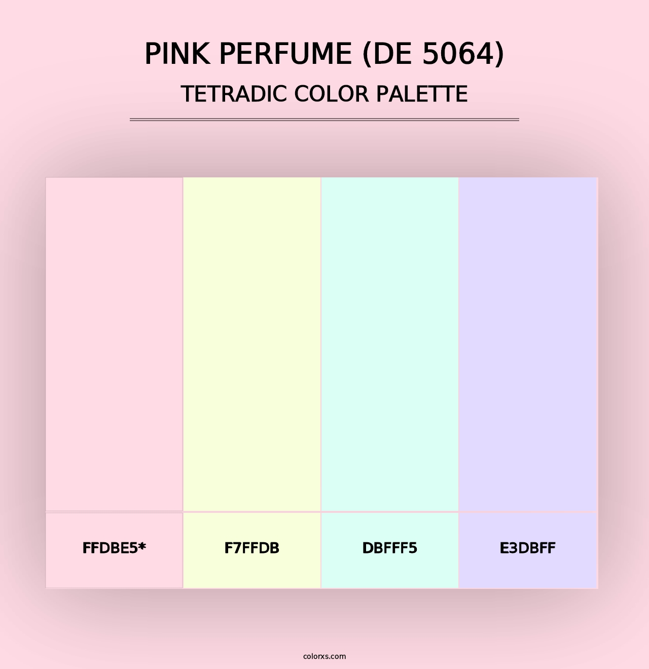 Pink Perfume (DE 5064) - Tetradic Color Palette