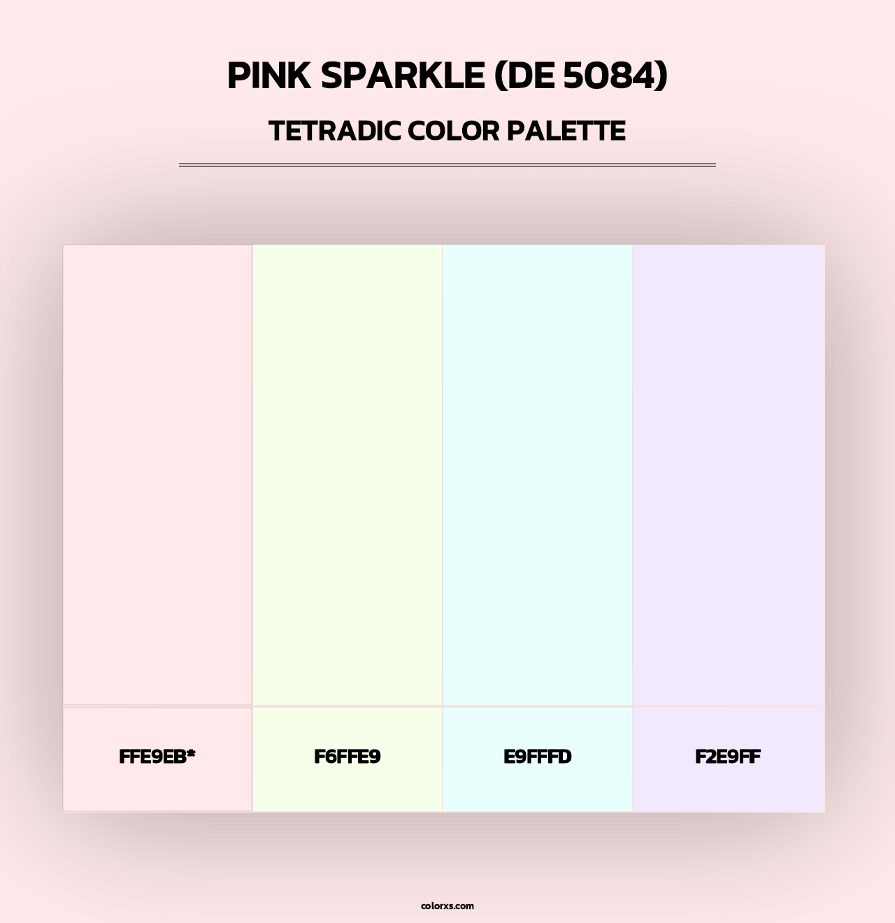 Pink Sparkle (DE 5084) - Tetradic Color Palette