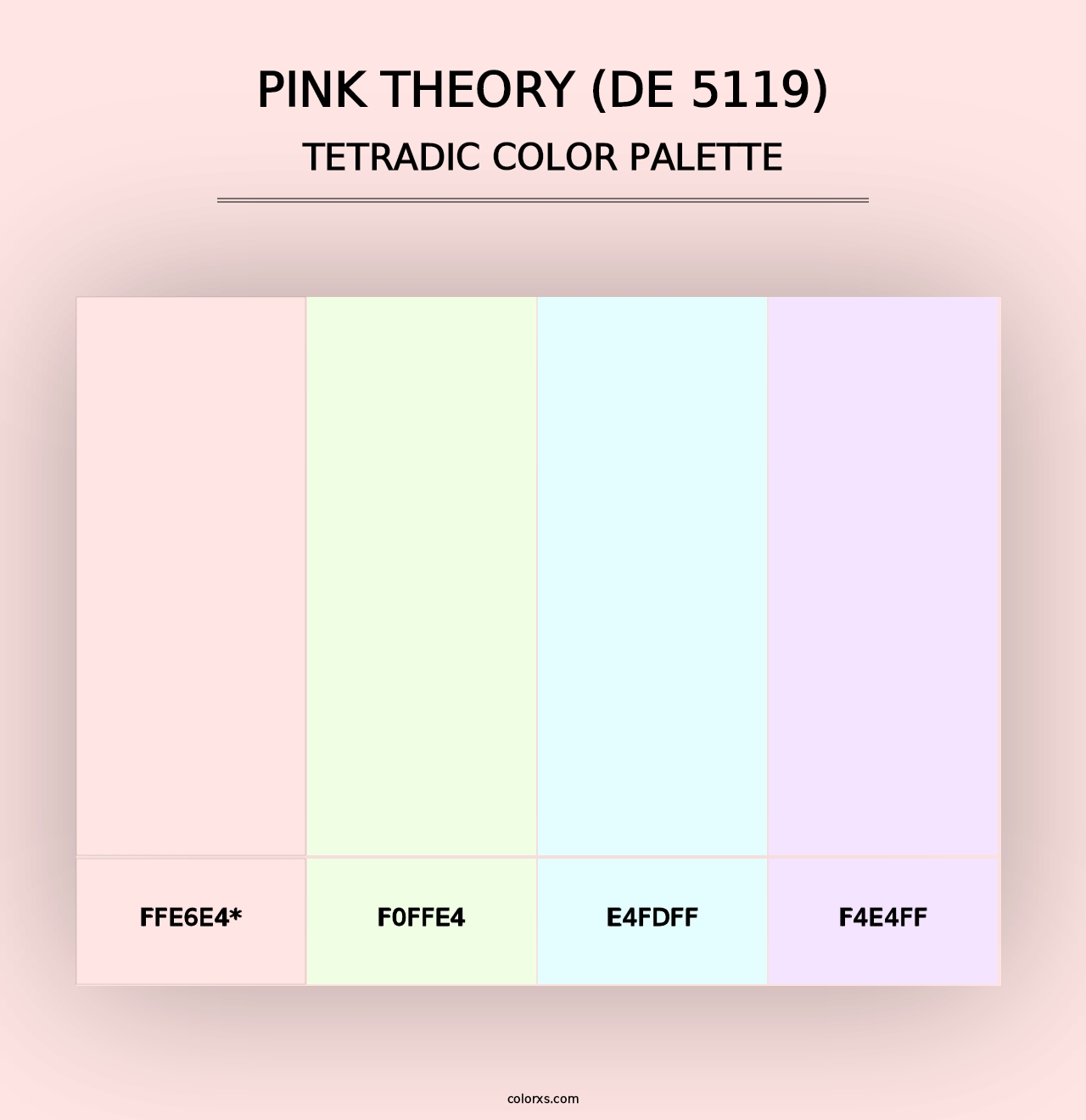 Pink Theory (DE 5119) - Tetradic Color Palette