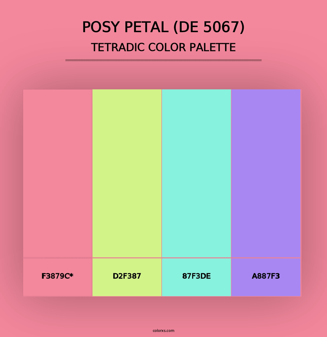 Posy Petal (DE 5067) - Tetradic Color Palette