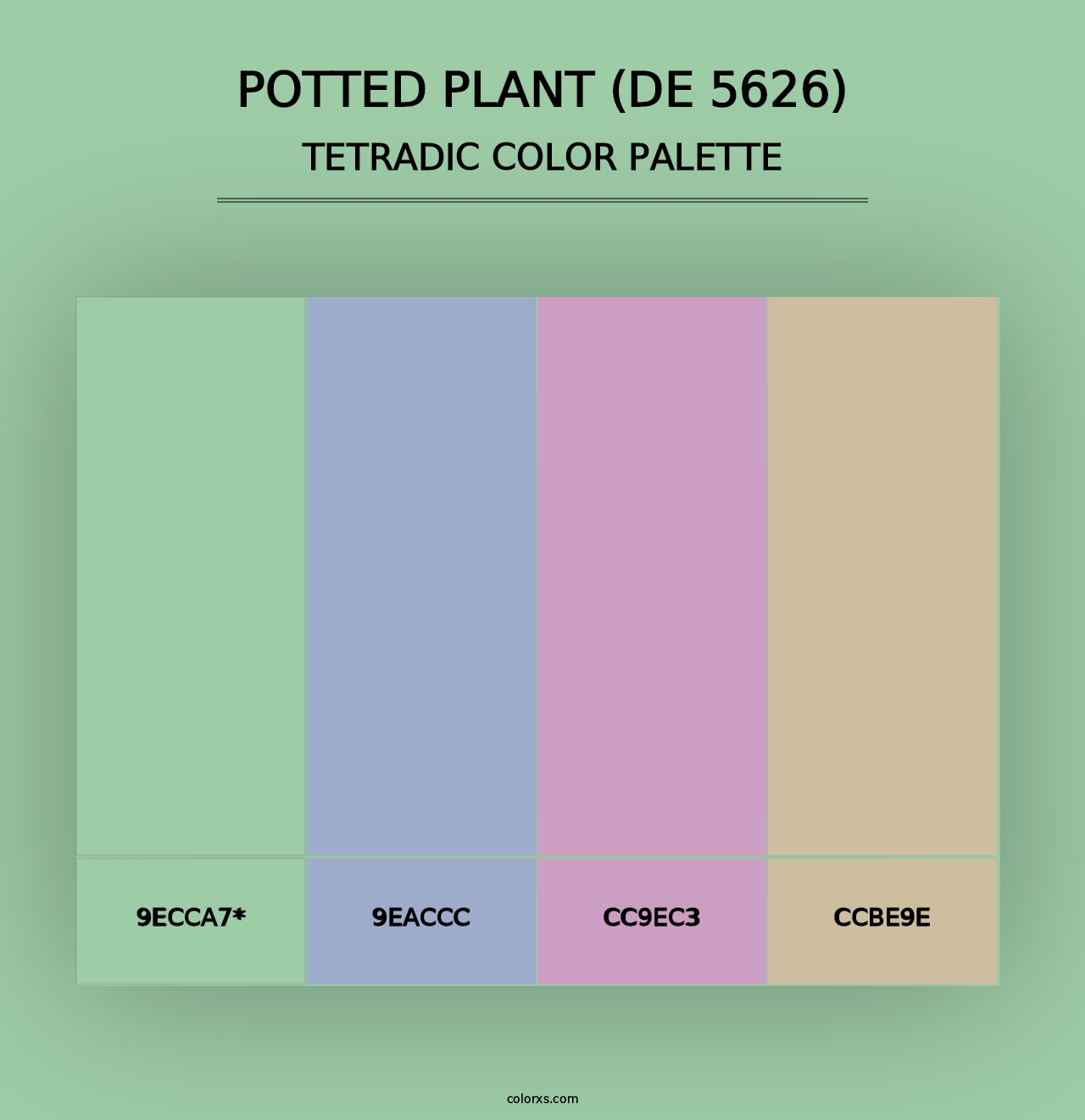 Potted Plant (DE 5626) - Tetradic Color Palette