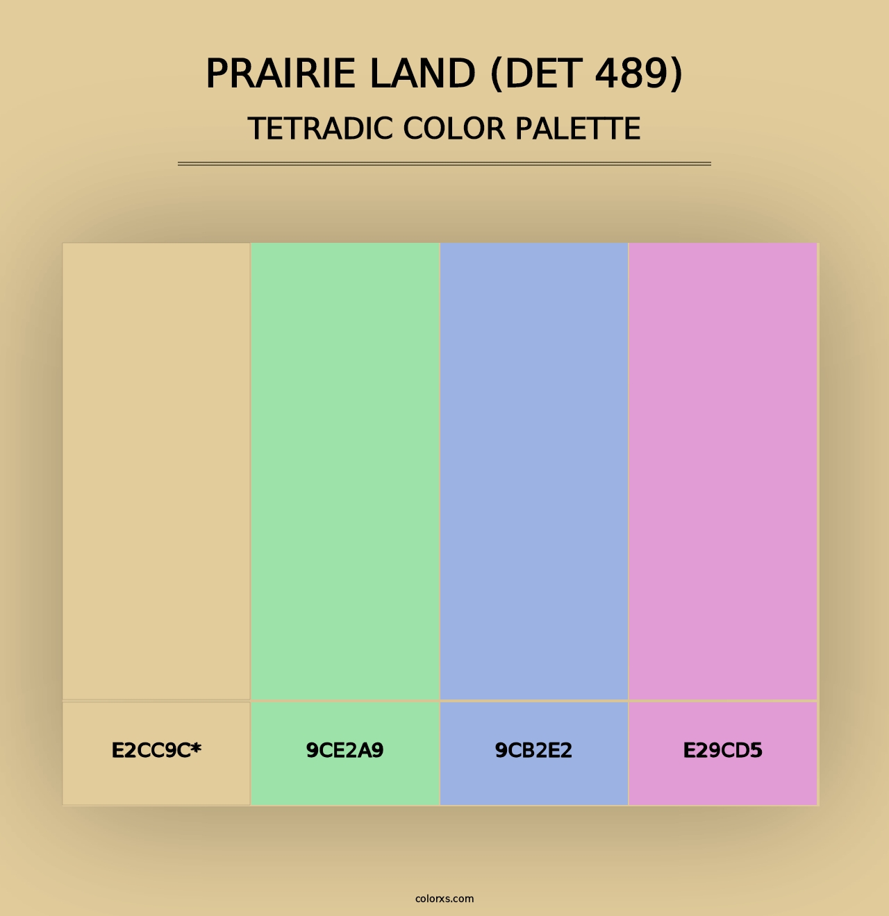 Prairie Land (DET 489) - Tetradic Color Palette