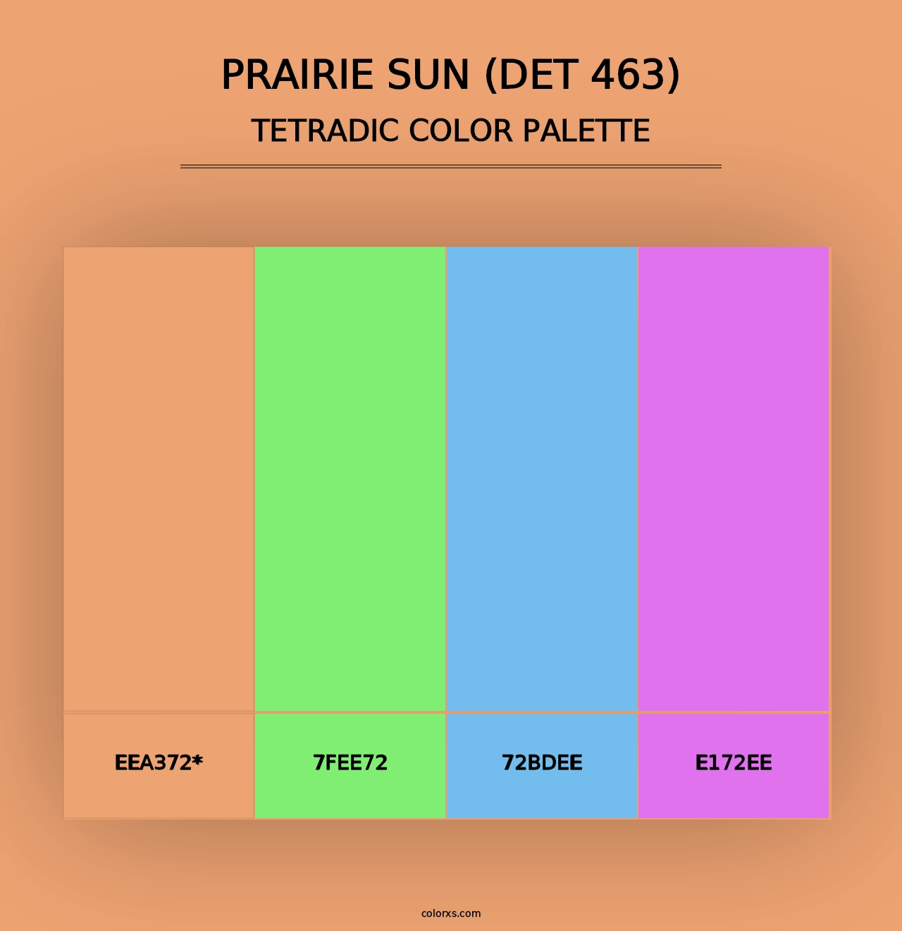 Prairie Sun (DET 463) - Tetradic Color Palette