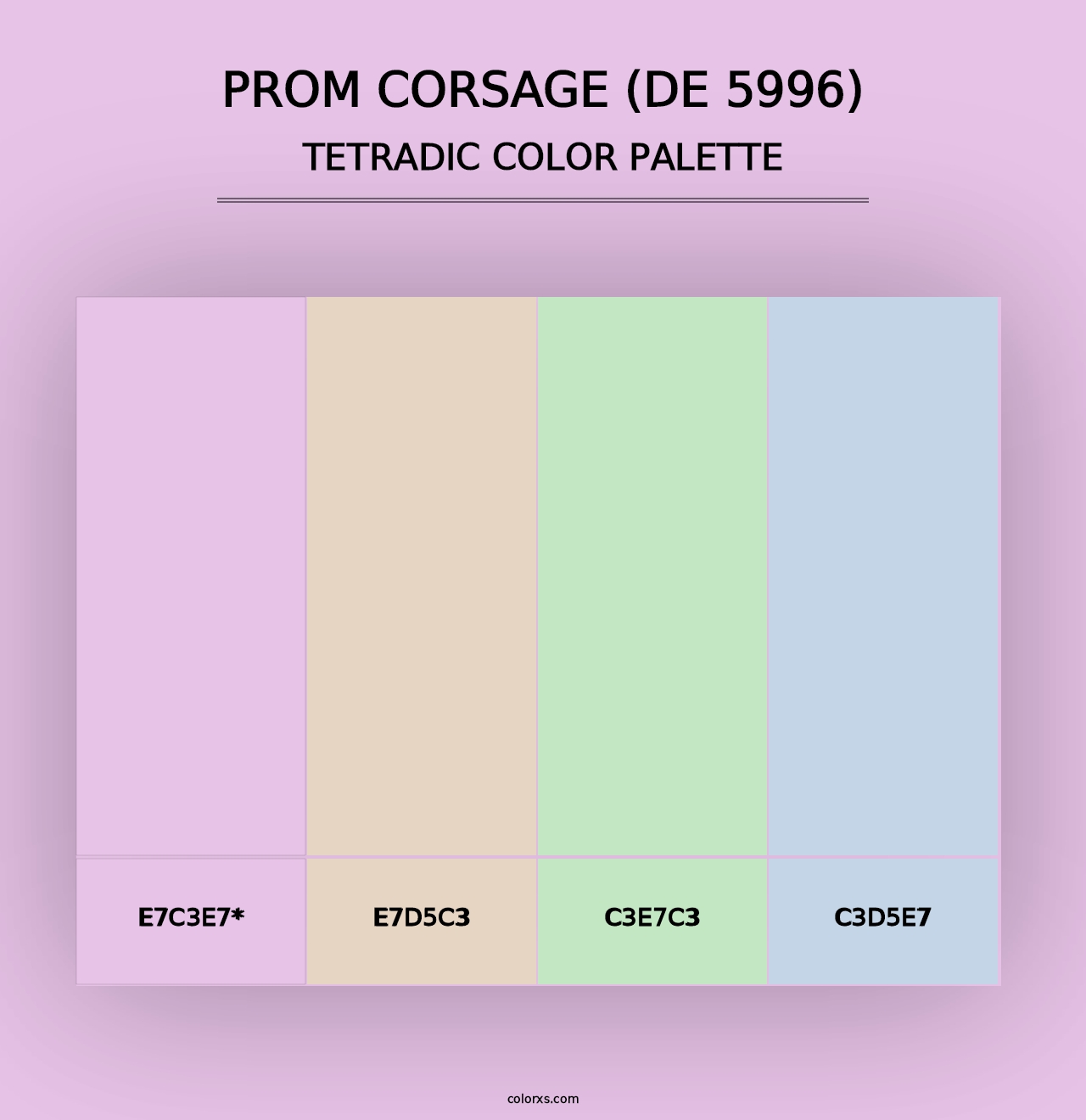 Prom Corsage (DE 5996) - Tetradic Color Palette