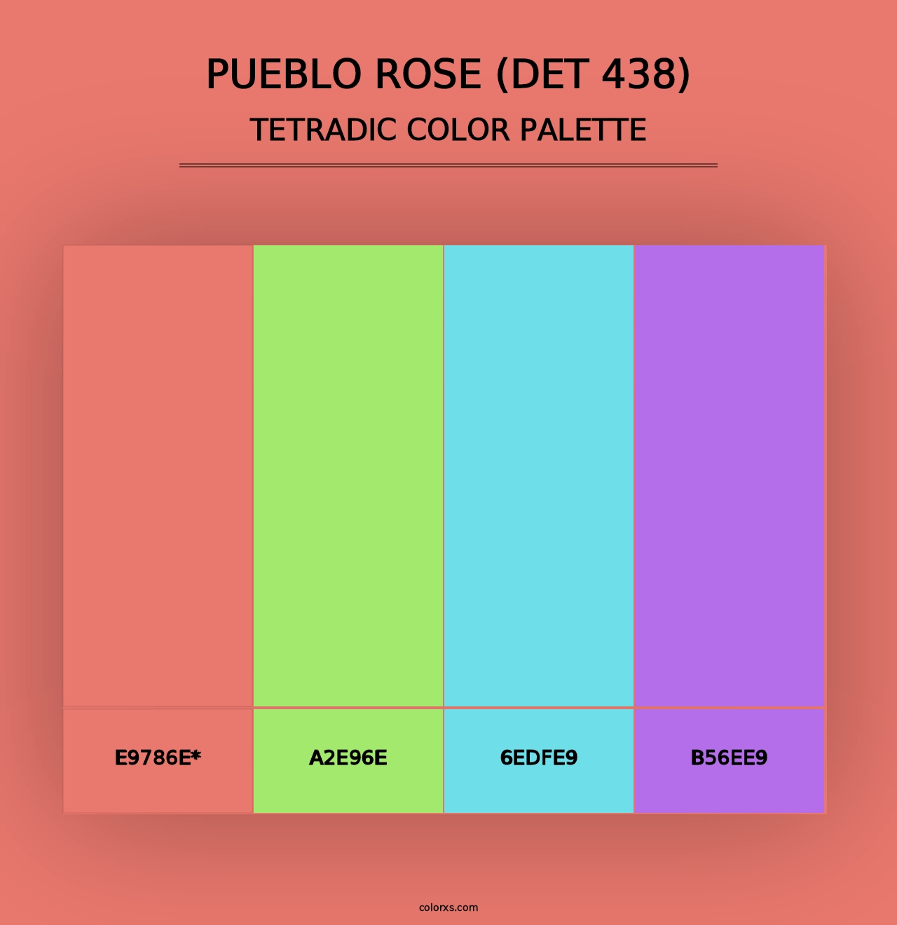 Pueblo Rose (DET 438) - Tetradic Color Palette