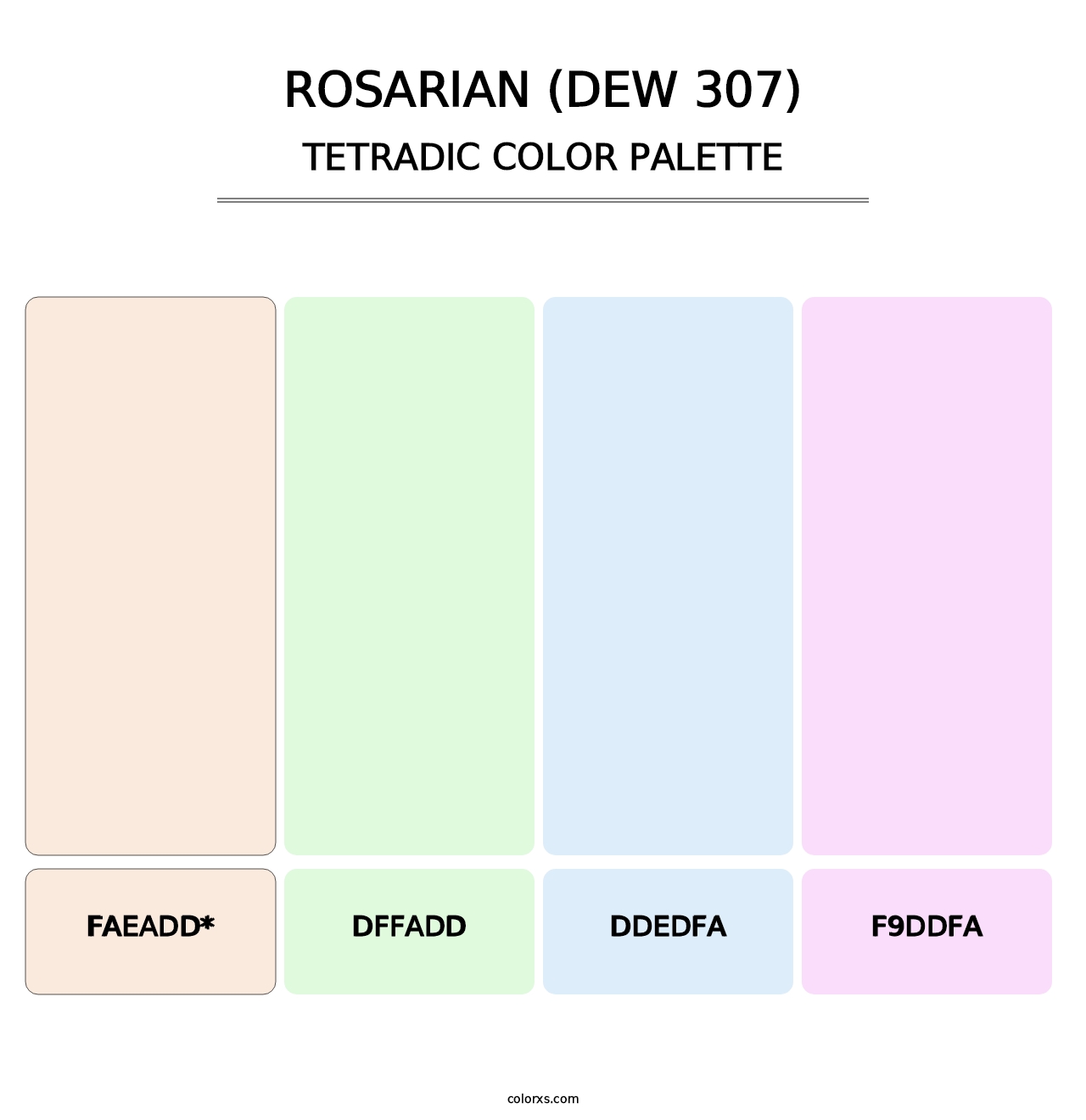 Rosarian (DEW 307) - Tetradic Color Palette