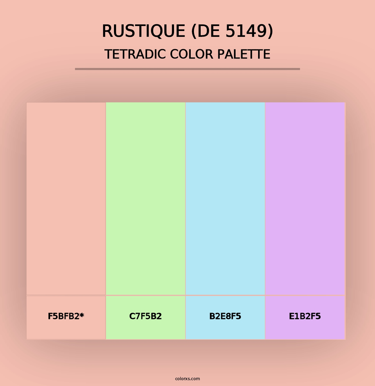 Rustique (DE 5149) - Tetradic Color Palette