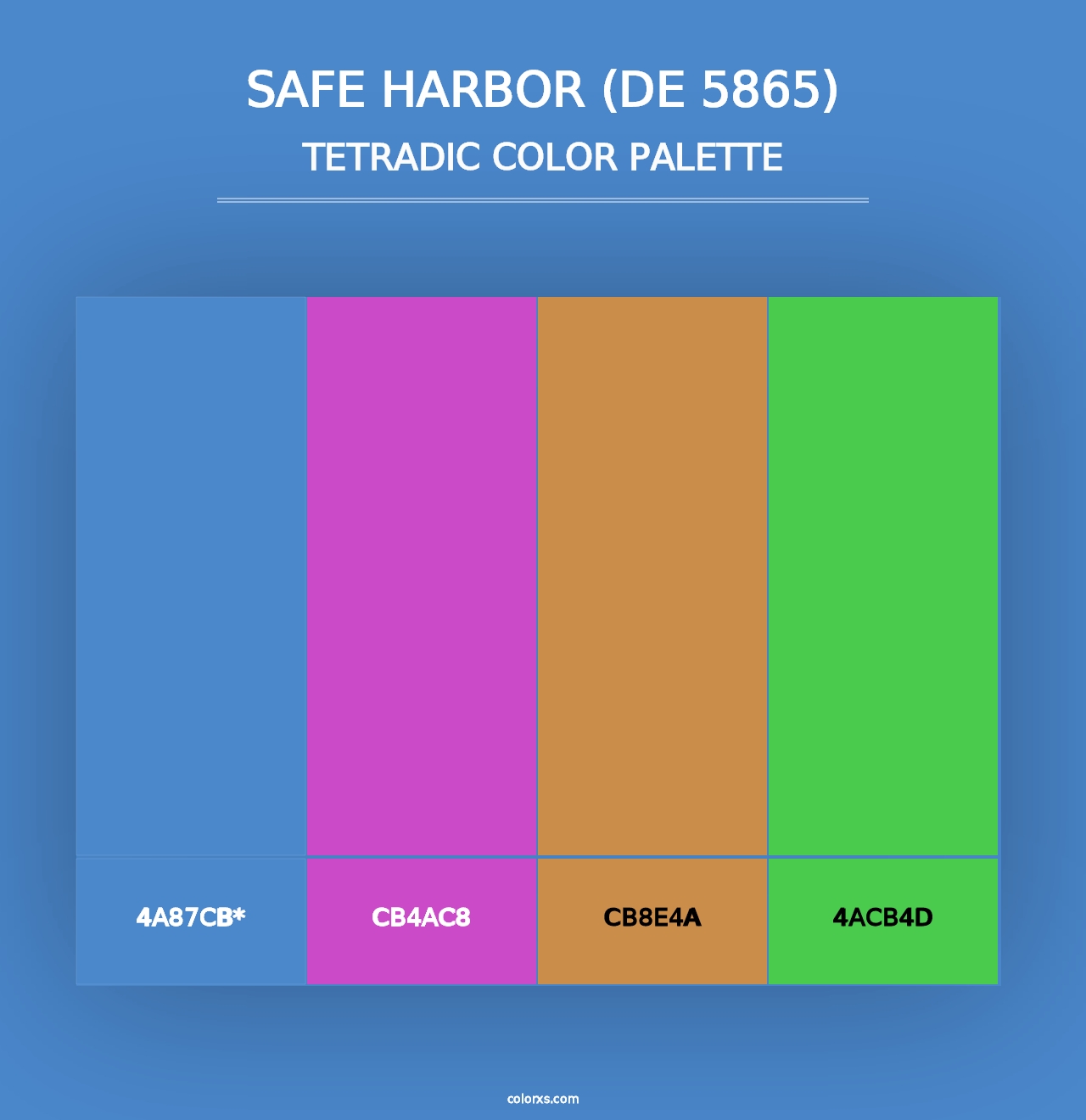 Safe Harbor (DE 5865) - Tetradic Color Palette