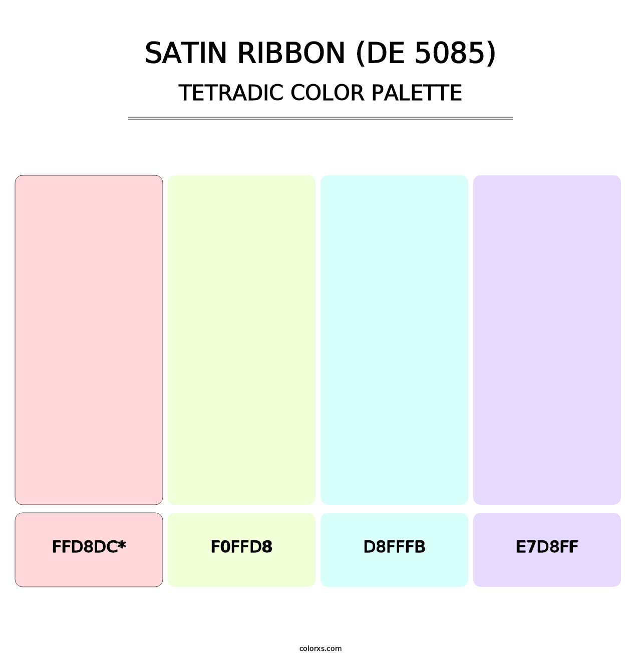 Satin Ribbon (DE 5085) - Tetradic Color Palette