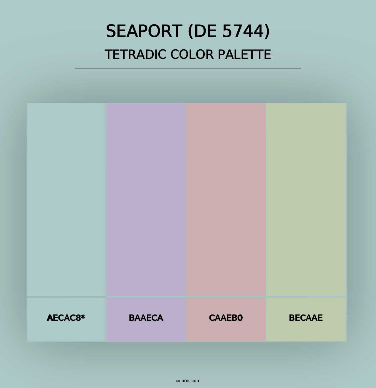 Seaport (DE 5744) - Tetradic Color Palette