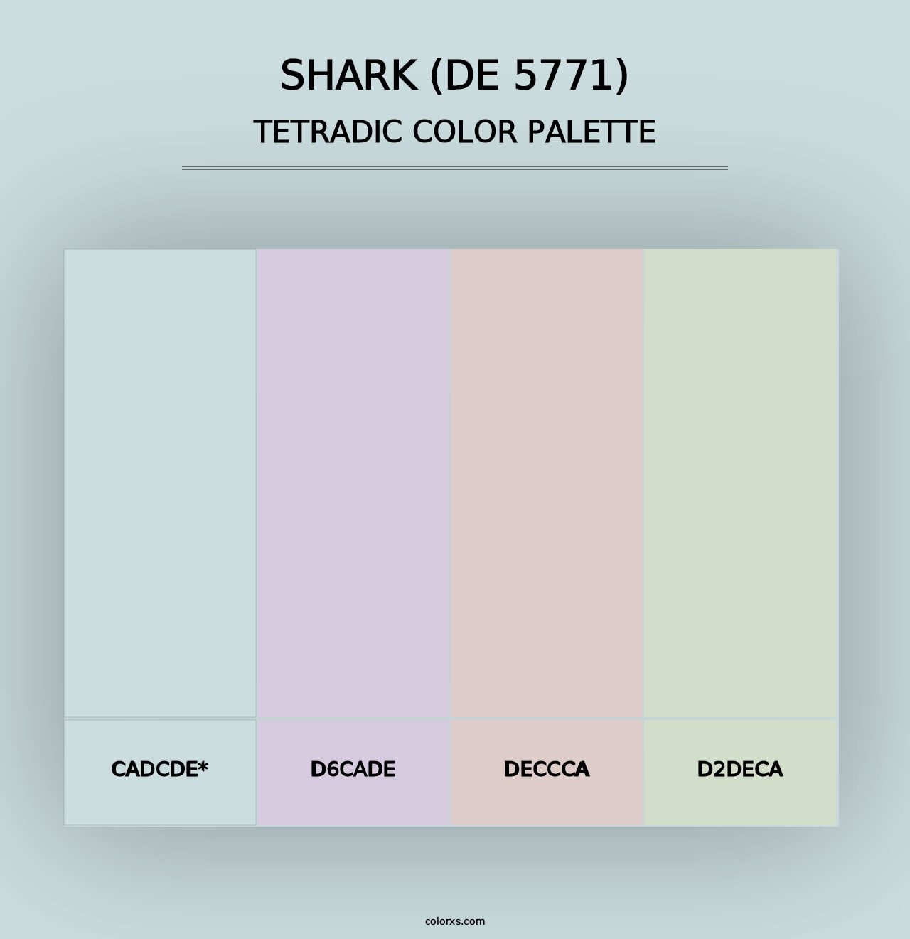 Shark (DE 5771) - Tetradic Color Palette