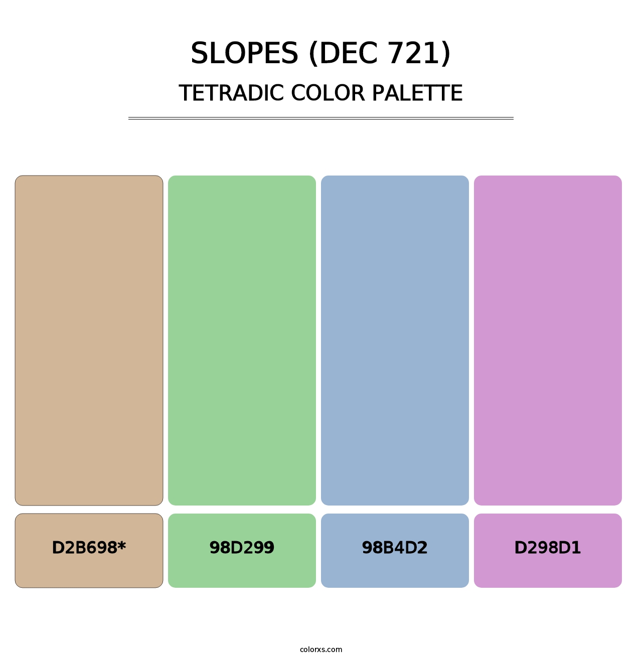 Slopes (DEC 721) - Tetradic Color Palette