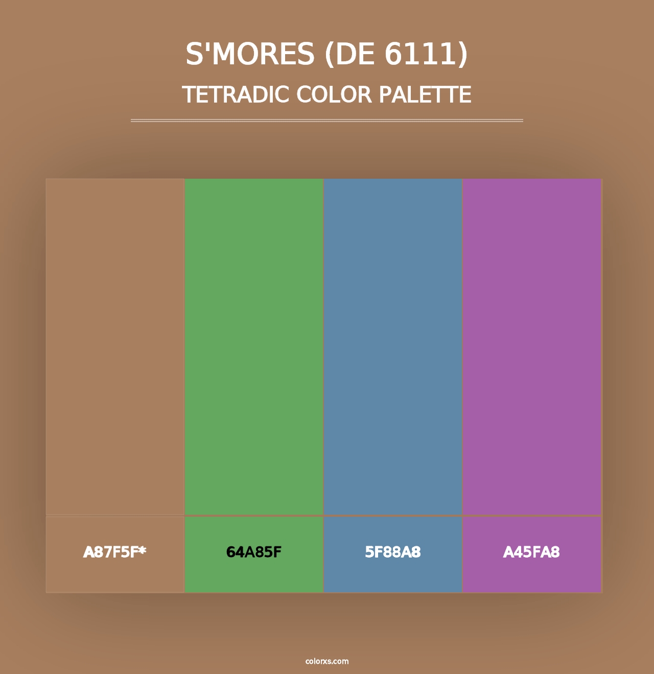 S'mores (DE 6111) - Tetradic Color Palette