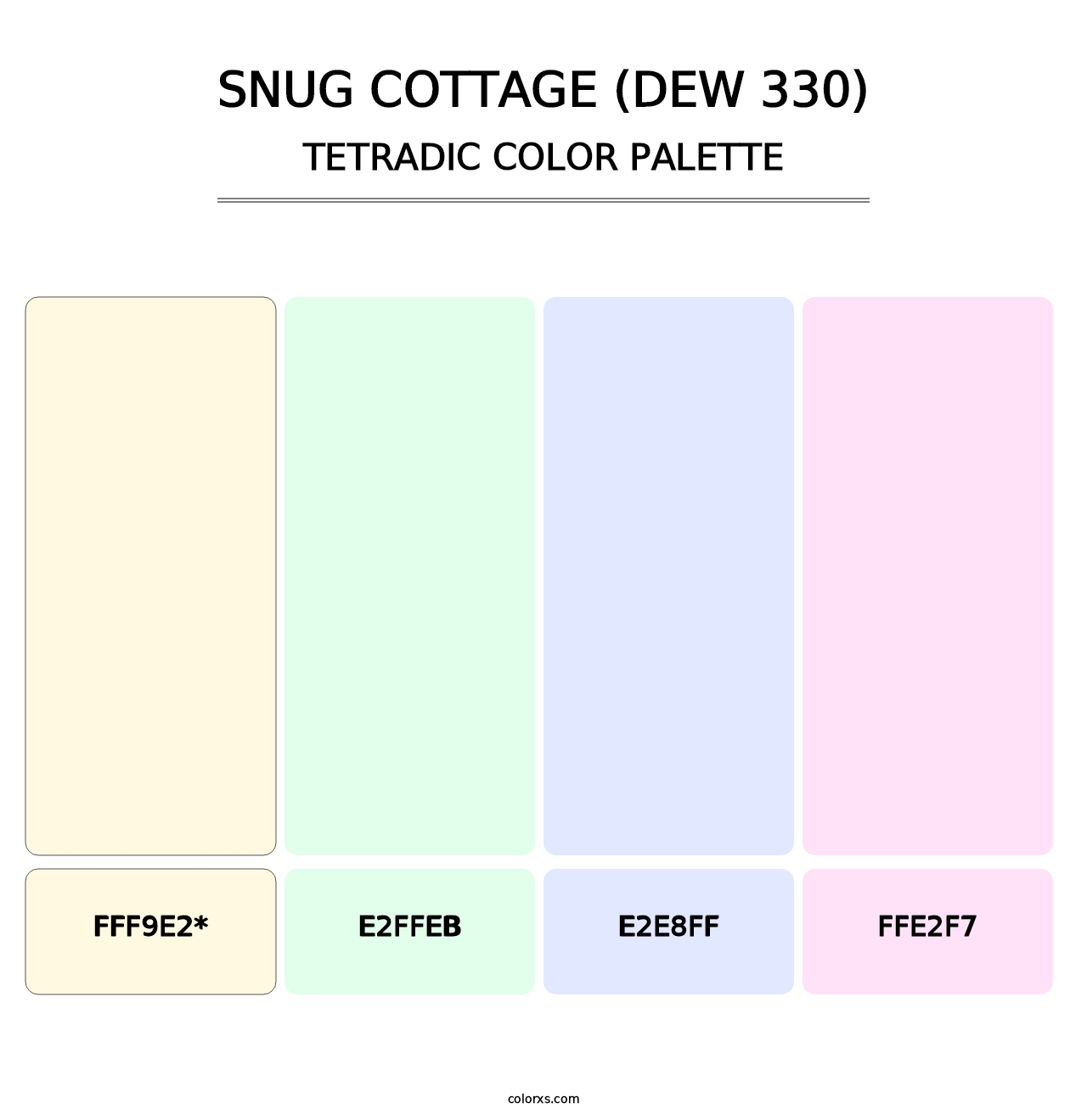 Snug Cottage (DEW 330) - Tetradic Color Palette