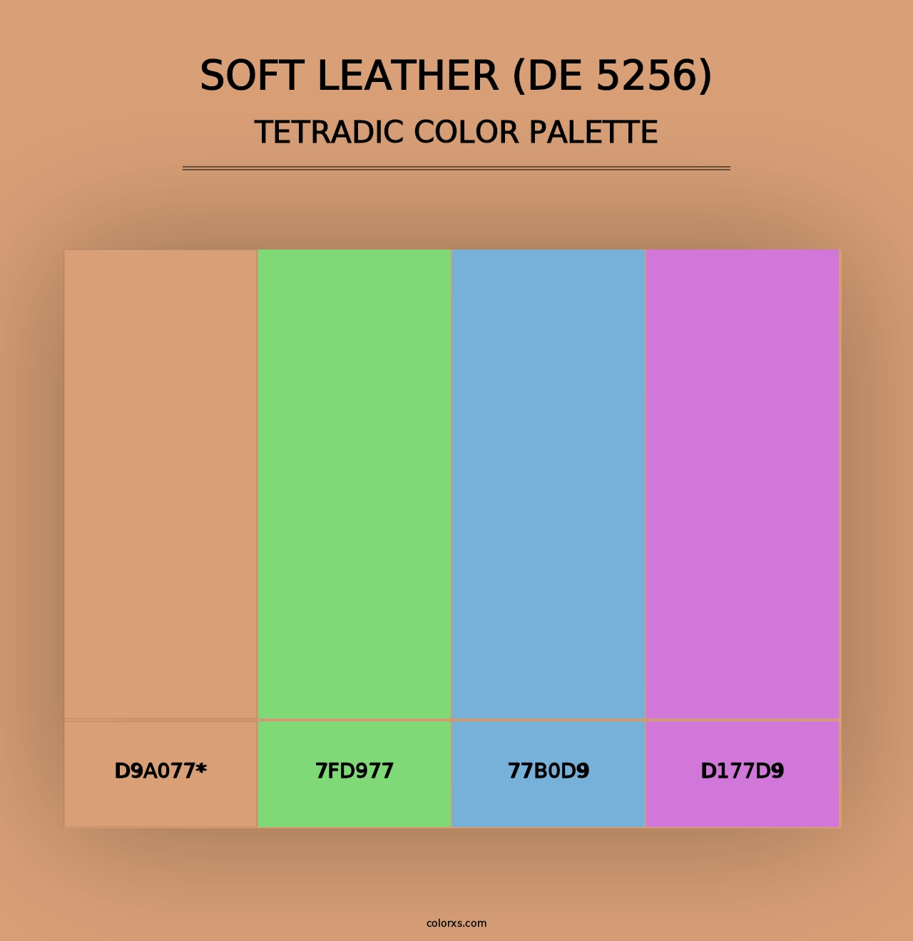 Soft Leather (DE 5256) - Tetradic Color Palette