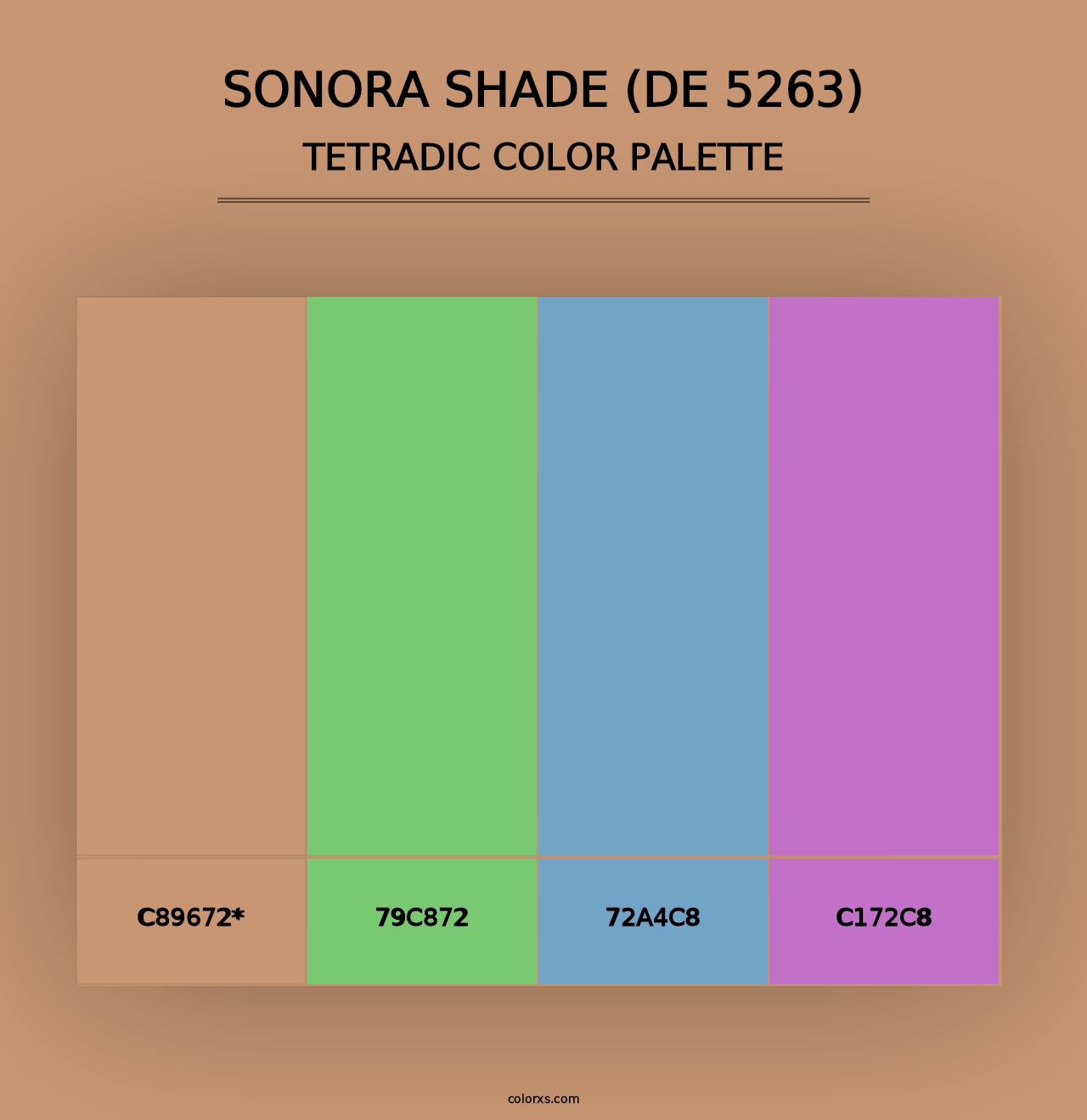 Sonora Shade (DE 5263) - Tetradic Color Palette