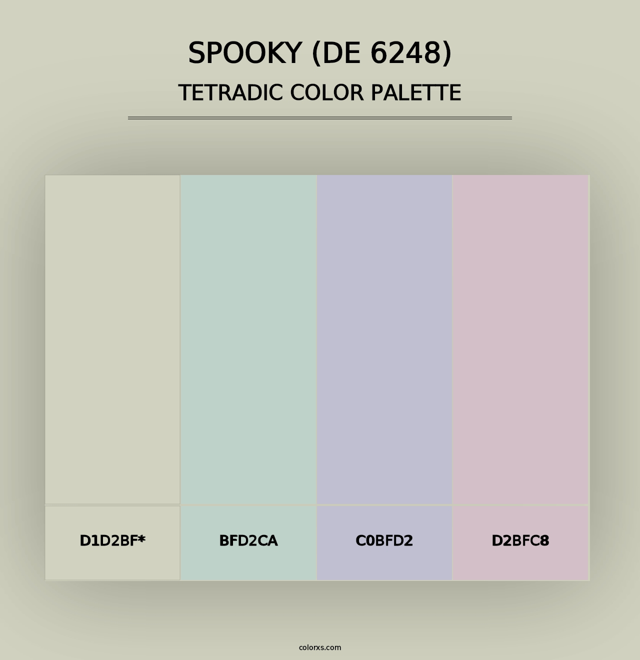 Spooky (DE 6248) - Tetradic Color Palette