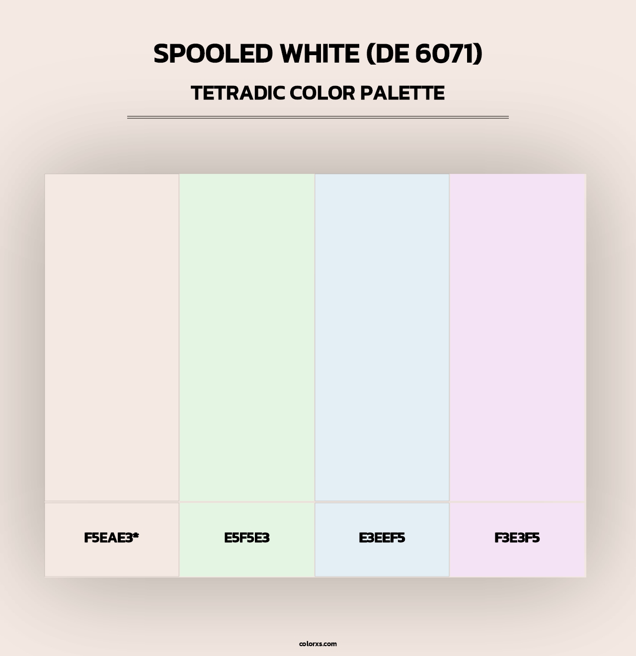 Spooled White (DE 6071) - Tetradic Color Palette