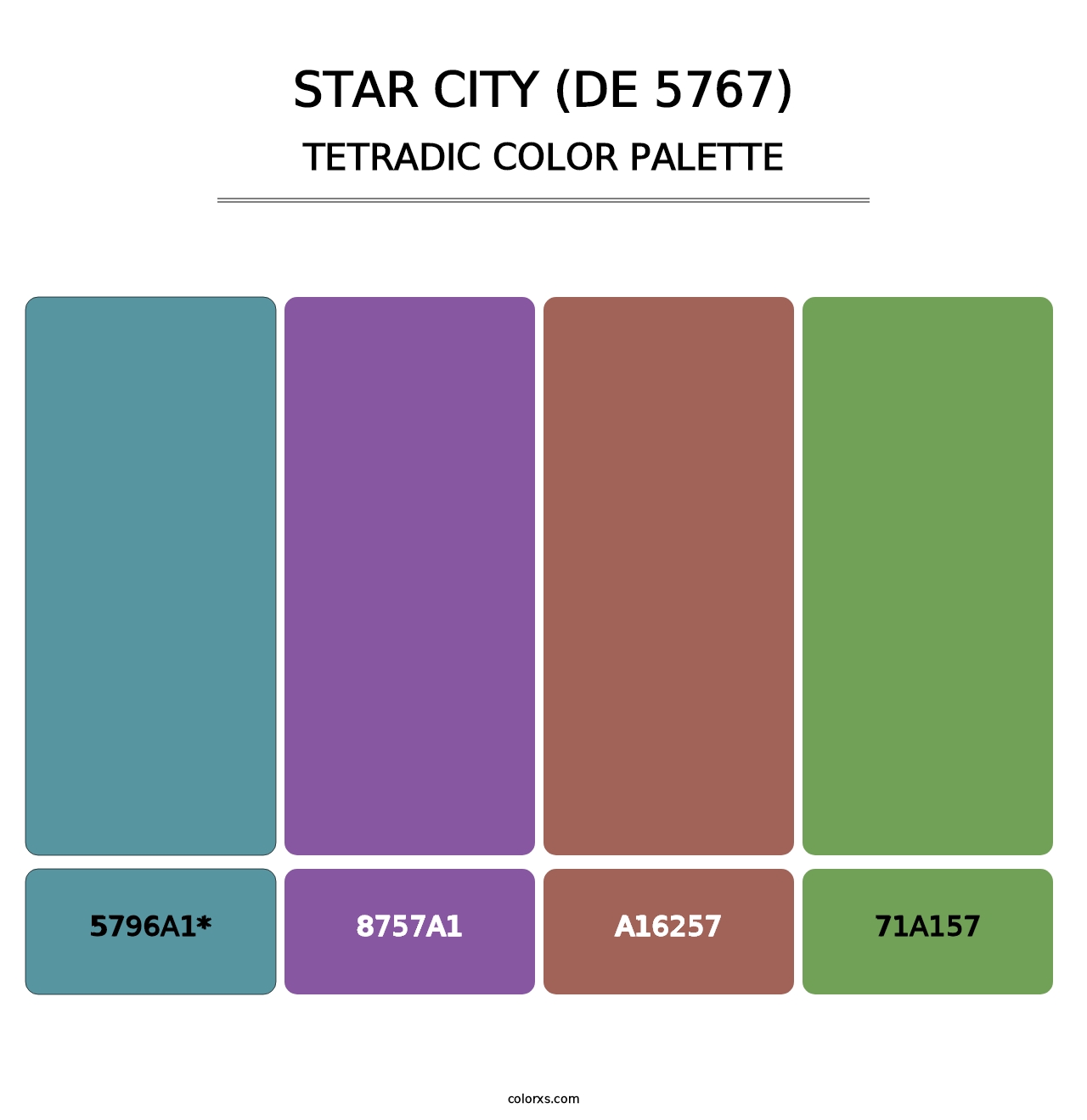 Star City (DE 5767) - Tetradic Color Palette