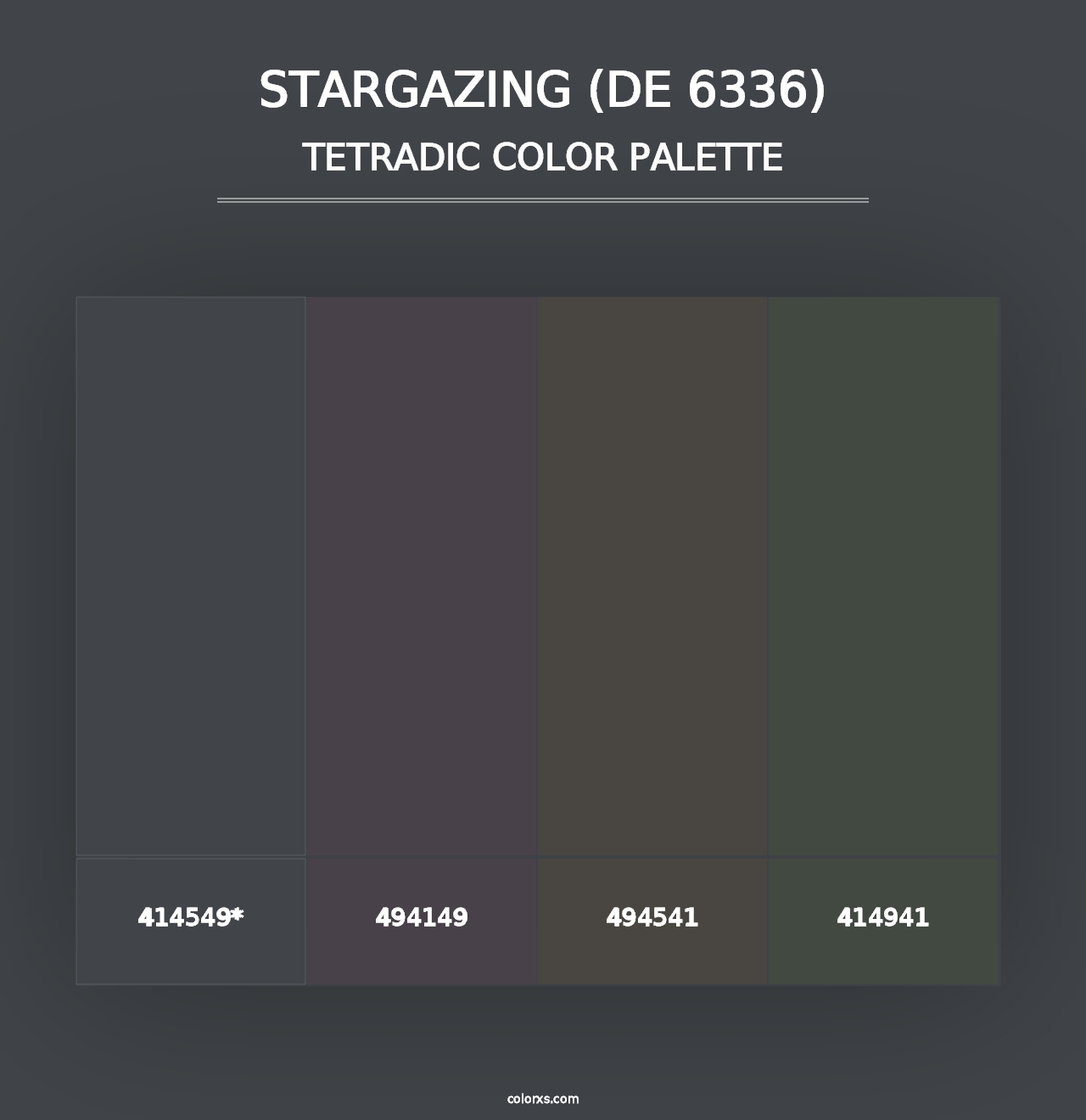 Stargazing (DE 6336) - Tetradic Color Palette