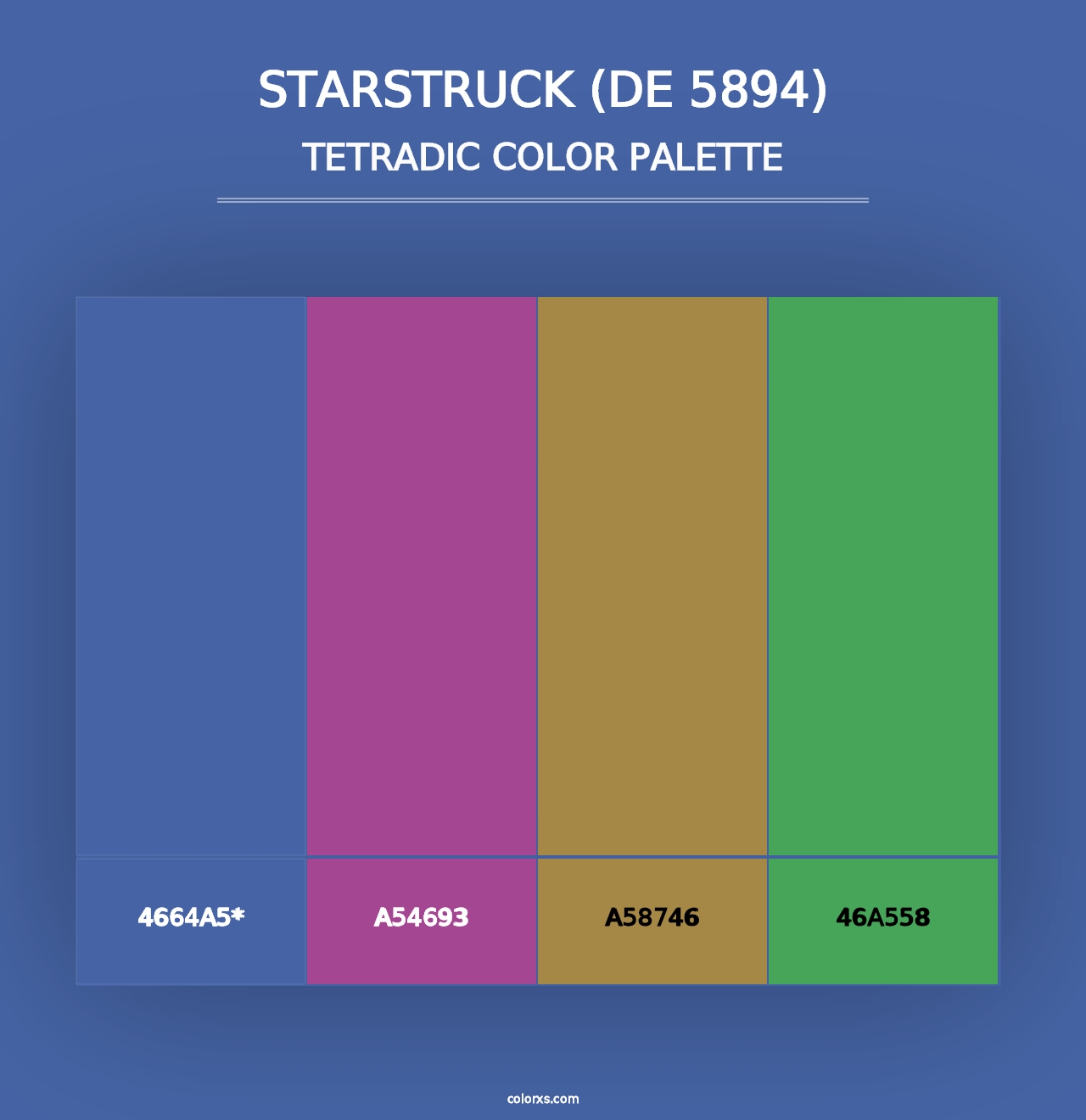 Starstruck (DE 5894) - Tetradic Color Palette