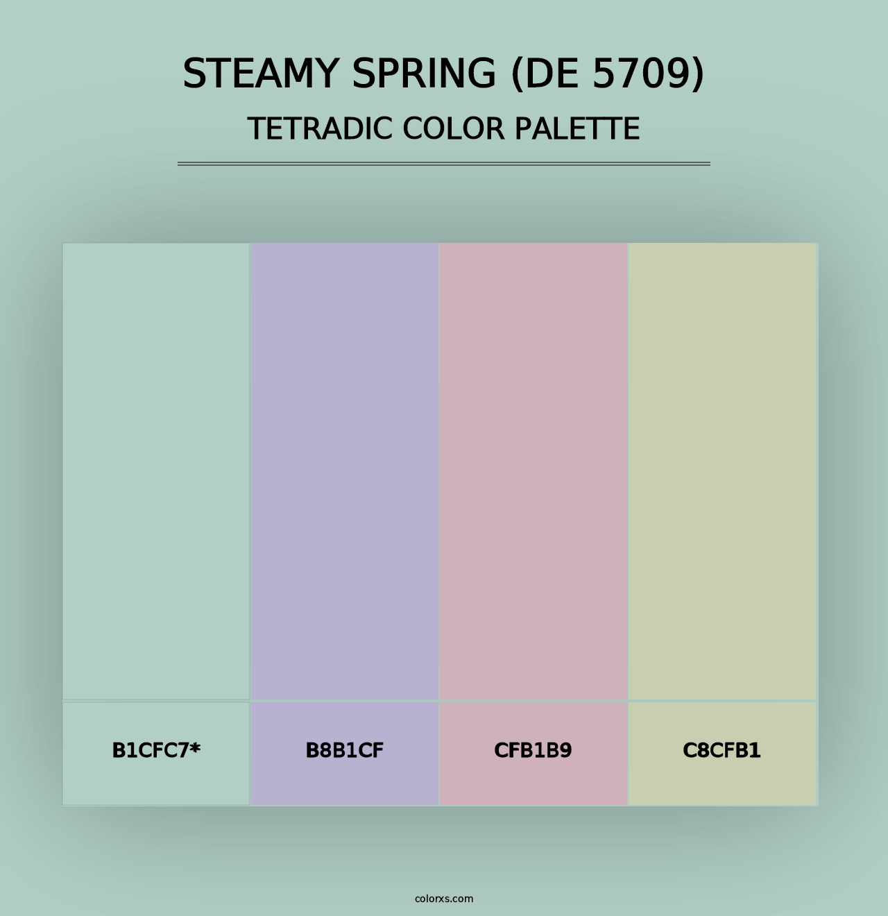 Steamy Spring (DE 5709) - Tetradic Color Palette