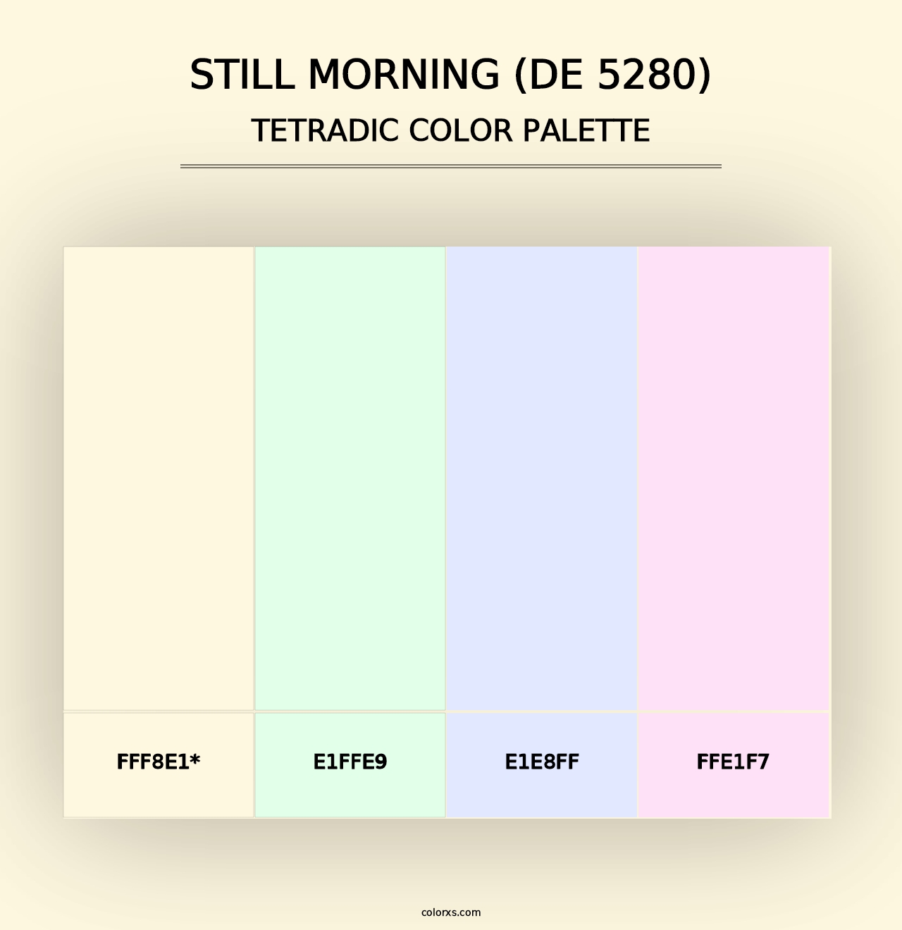 Still Morning (DE 5280) - Tetradic Color Palette