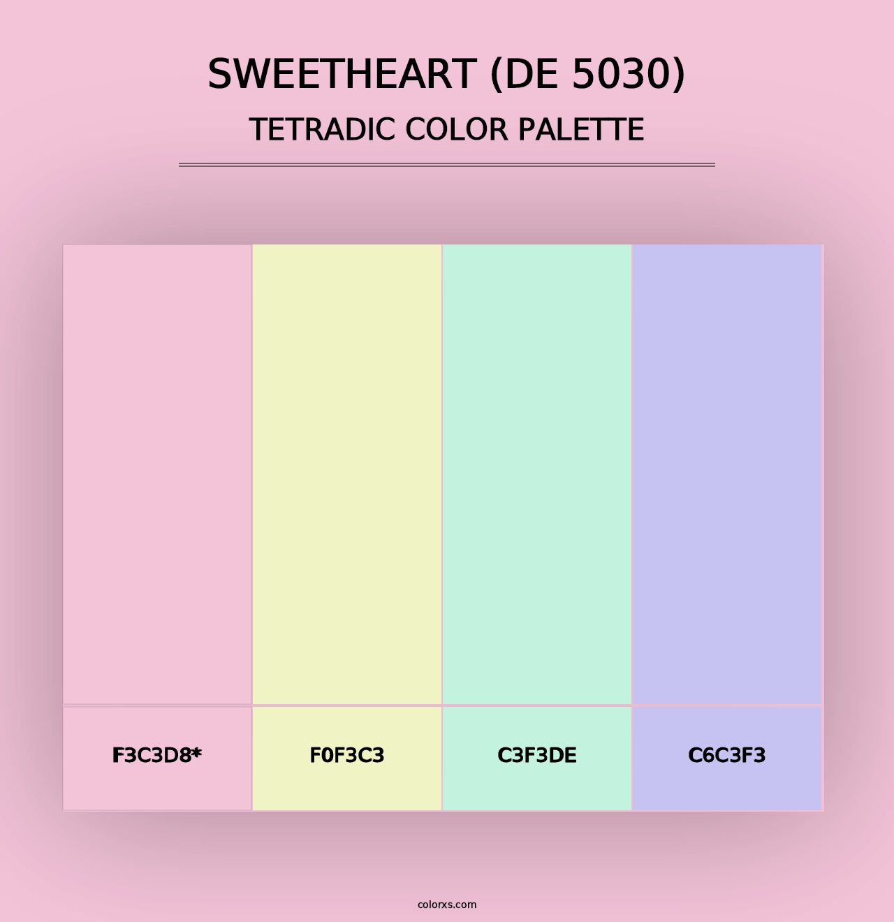 Sweetheart (DE 5030) - Tetradic Color Palette