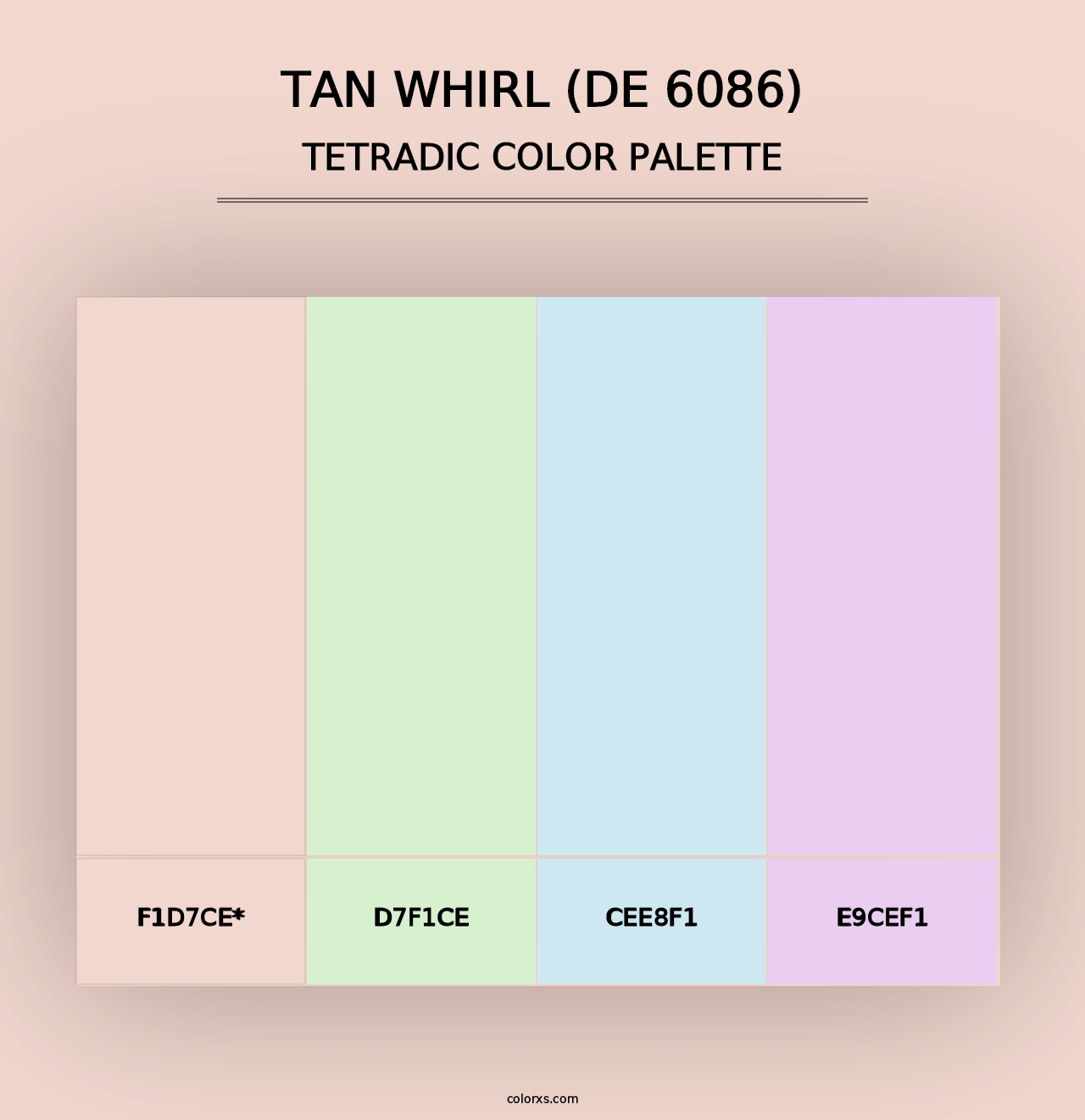 Tan Whirl (DE 6086) - Tetradic Color Palette