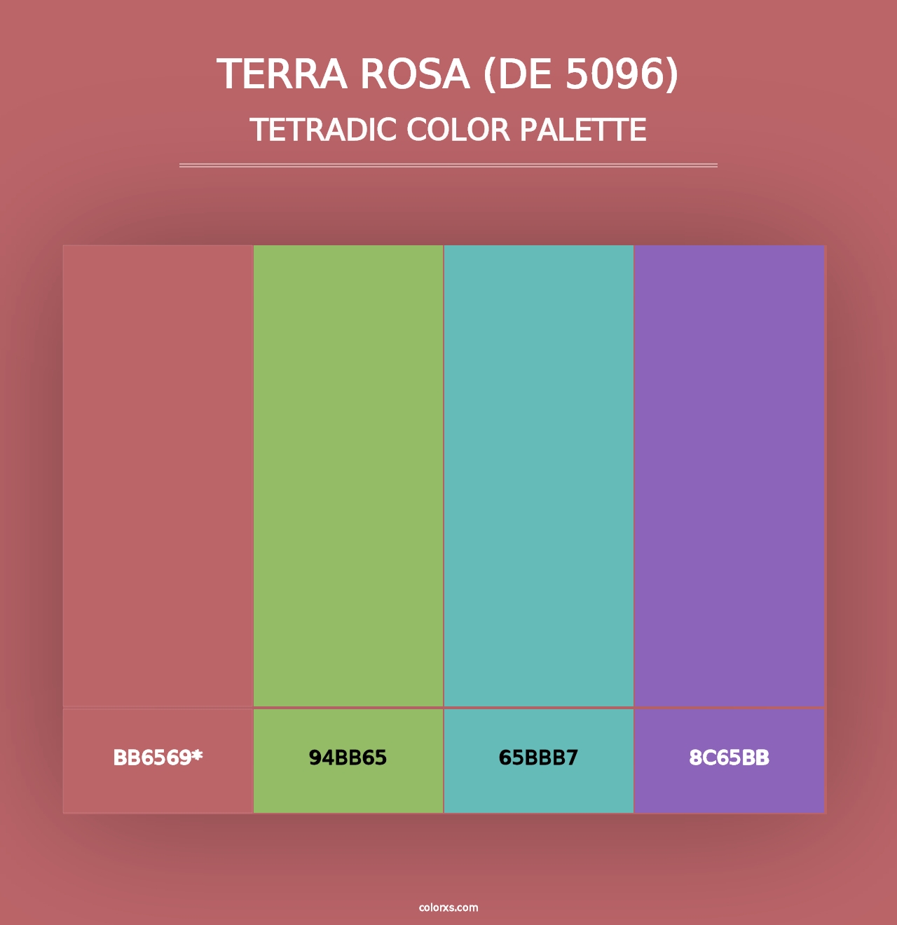 Terra Rosa (DE 5096) - Tetradic Color Palette