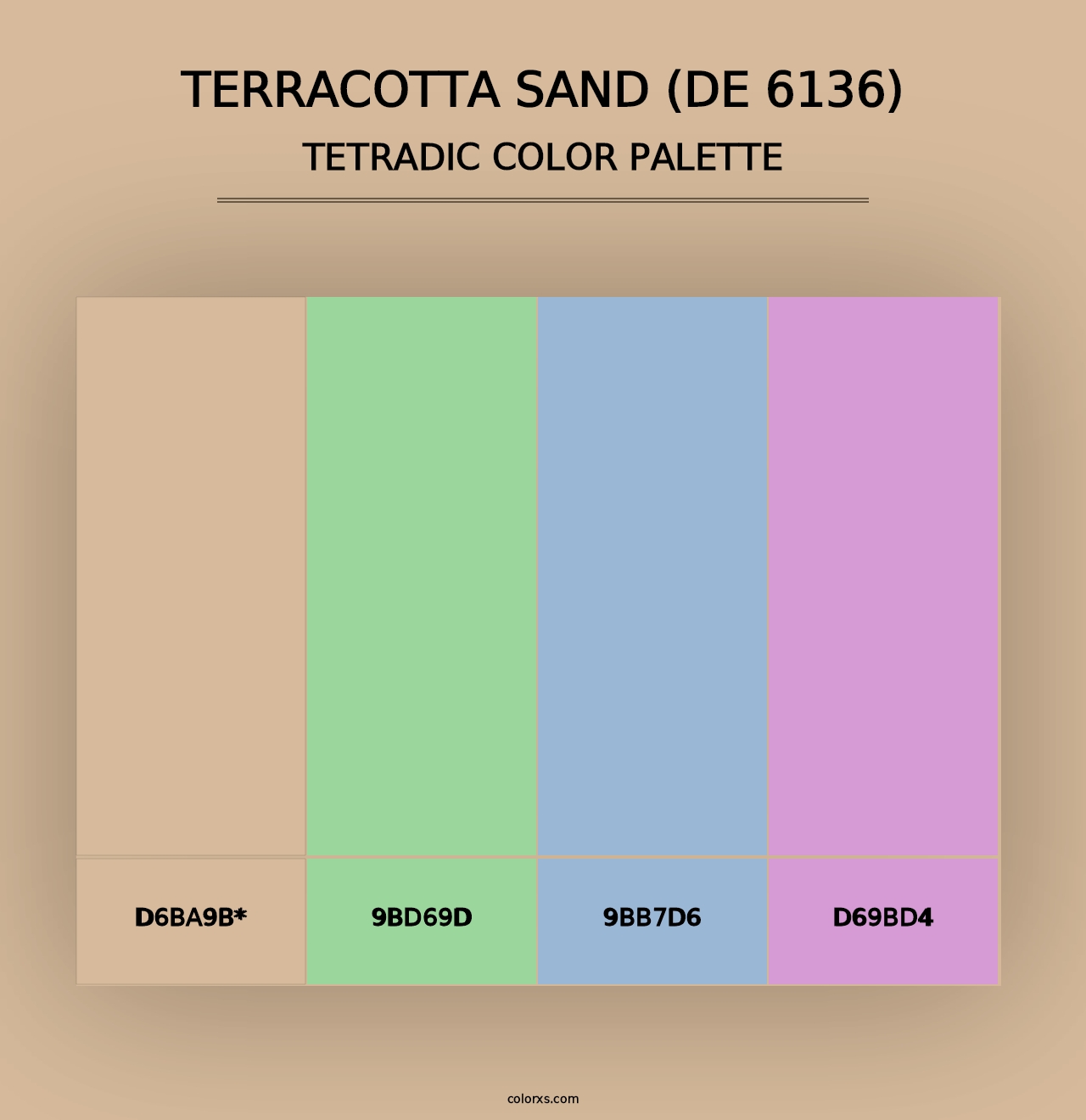 Terracotta Sand (DE 6136) - Tetradic Color Palette