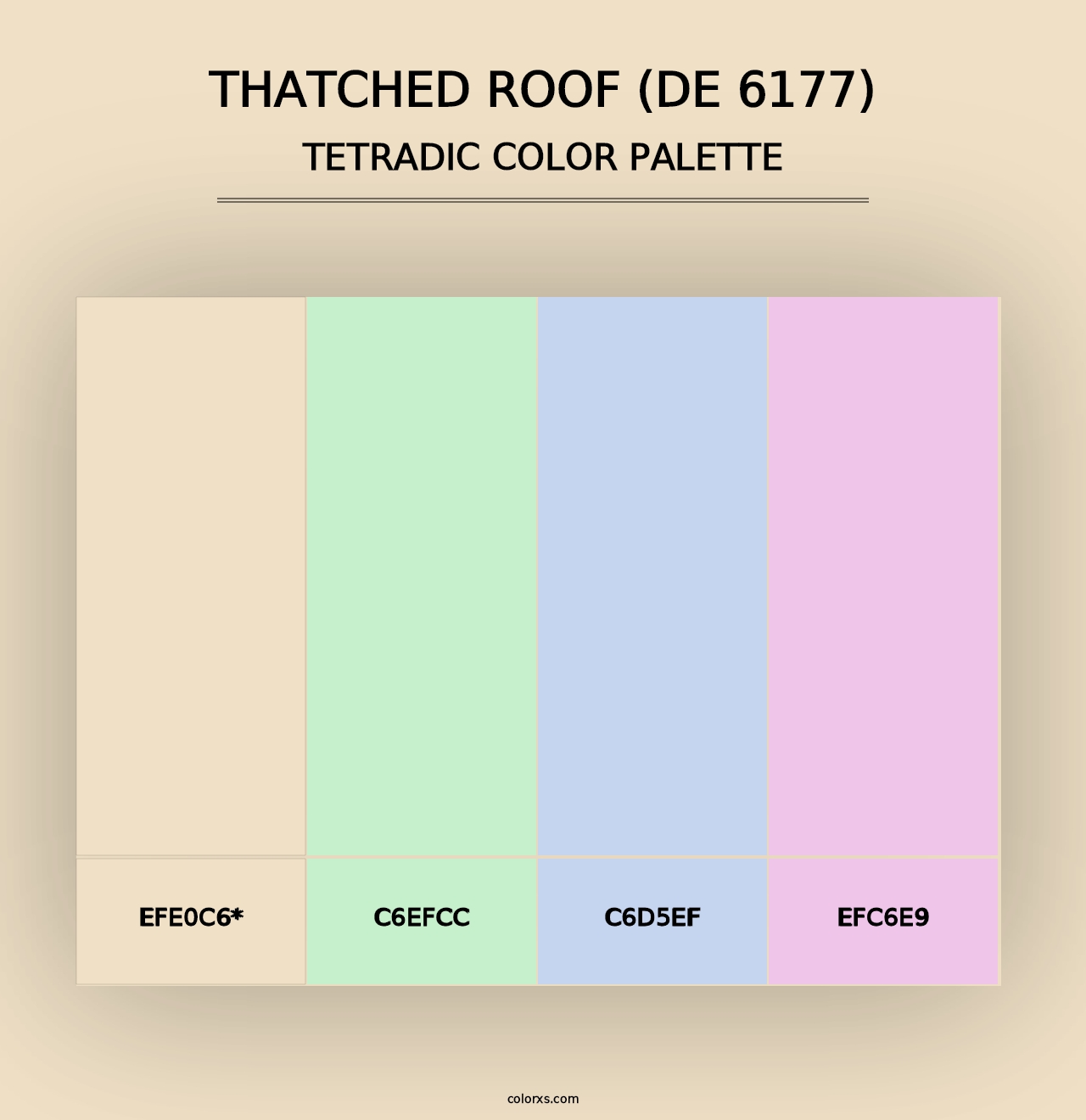 Thatched Roof (DE 6177) - Tetradic Color Palette