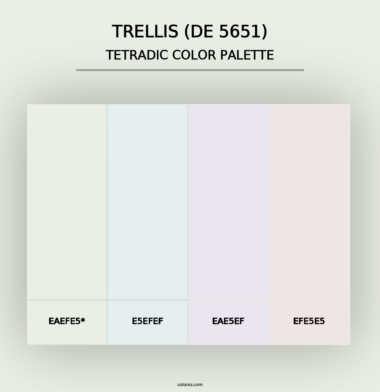 Trellis (DE 5651) - Tetradic Color Palette