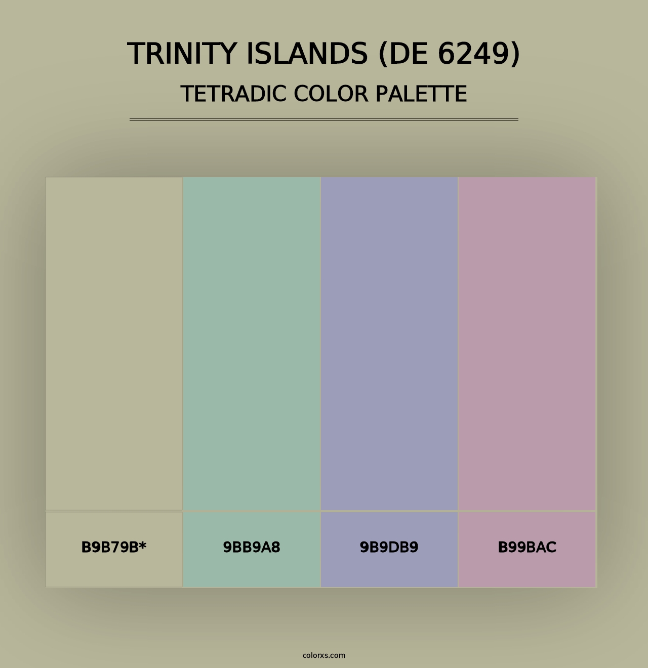 Trinity Islands (DE 6249) - Tetradic Color Palette