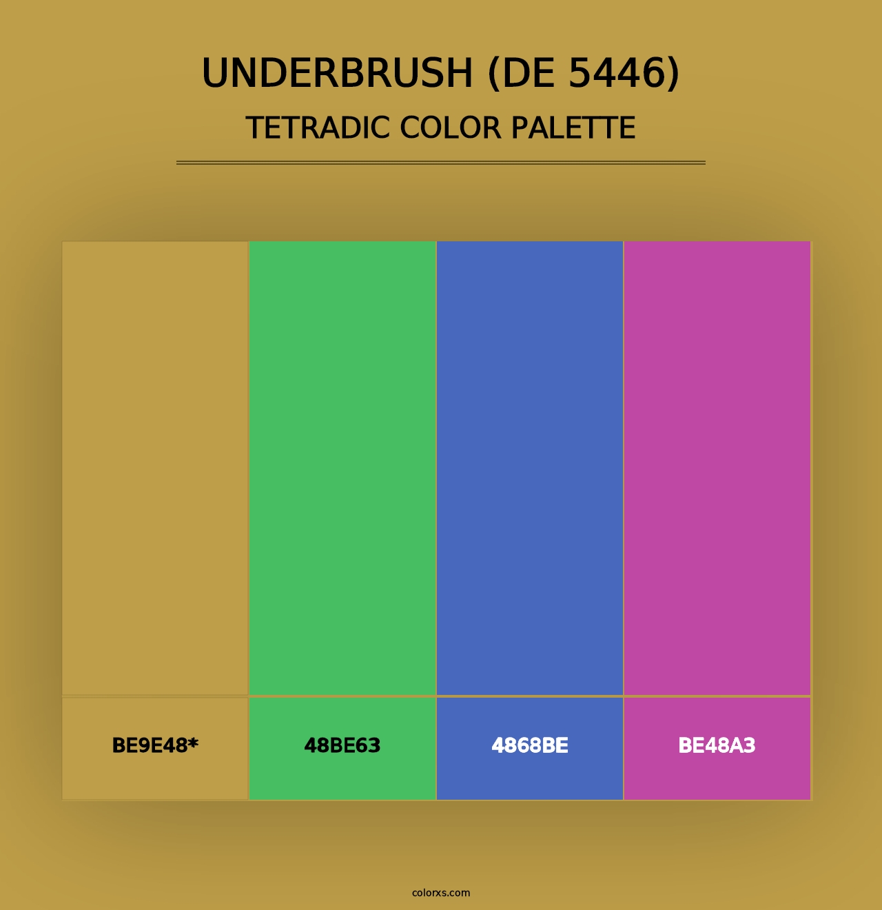 Underbrush (DE 5446) - Tetradic Color Palette