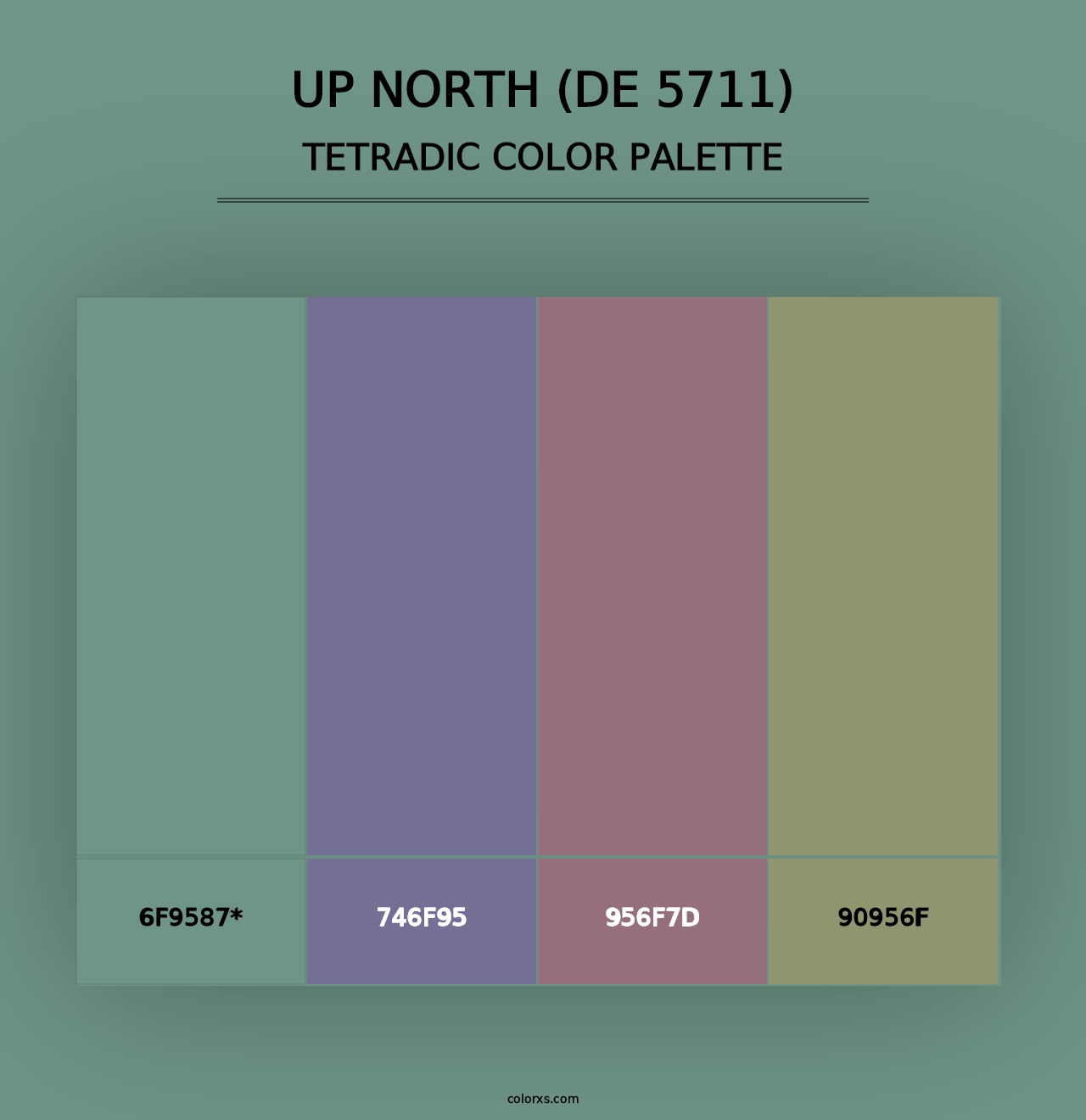 Up North (DE 5711) - Tetradic Color Palette