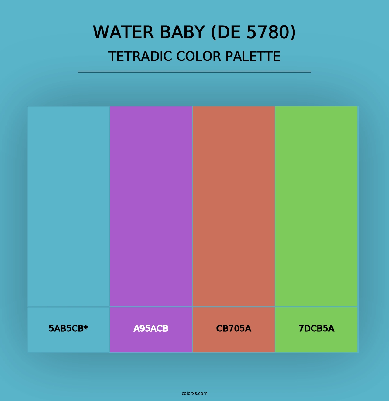 Water Baby (DE 5780) - Tetradic Color Palette